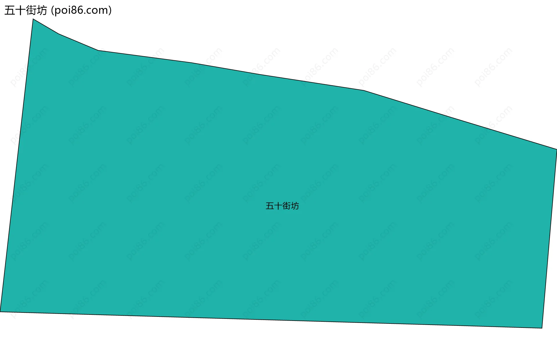 五十街坊边界地图