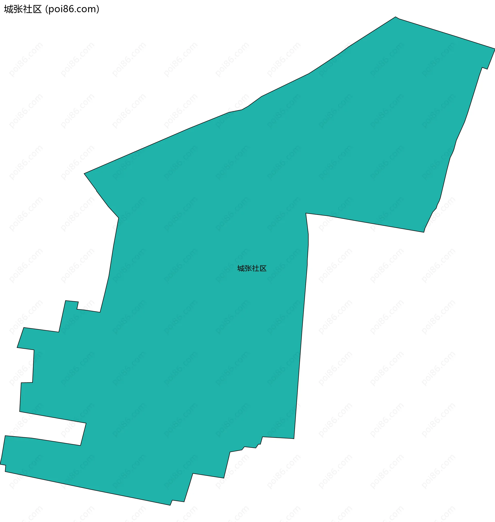 城张社区边界地图