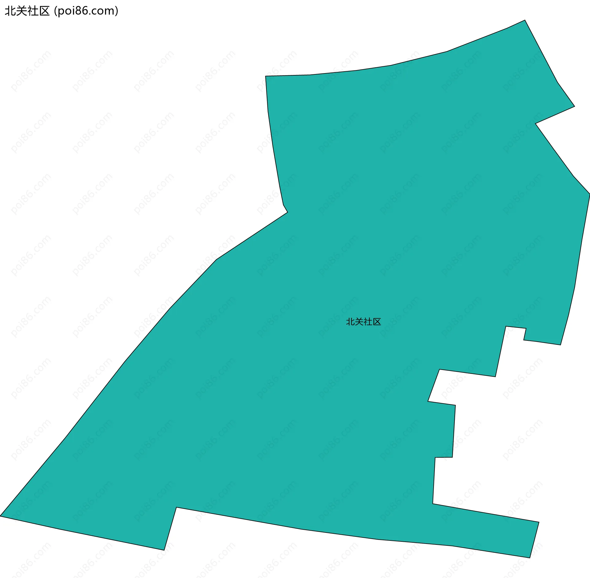 北关社区边界地图