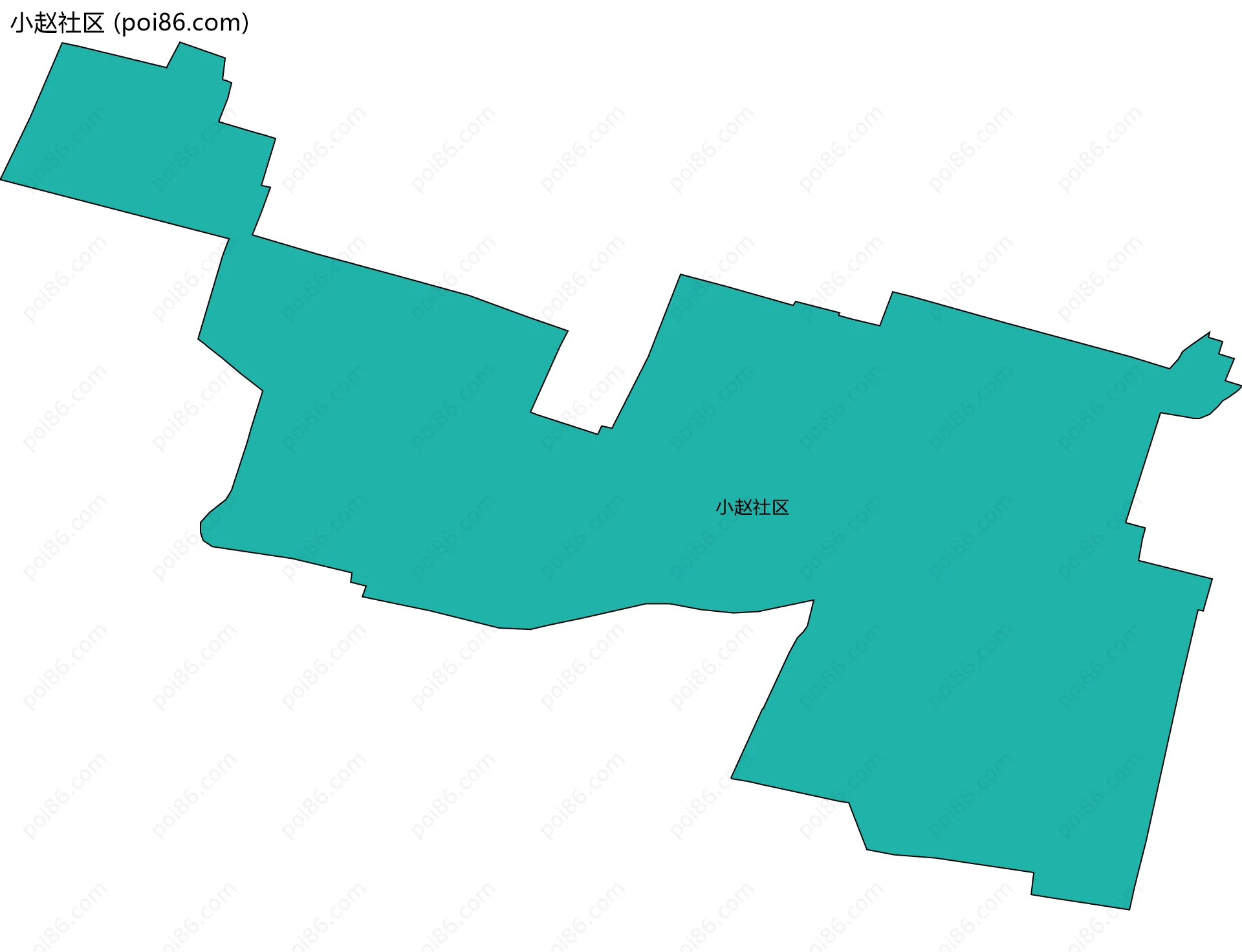 小赵社区边界地图