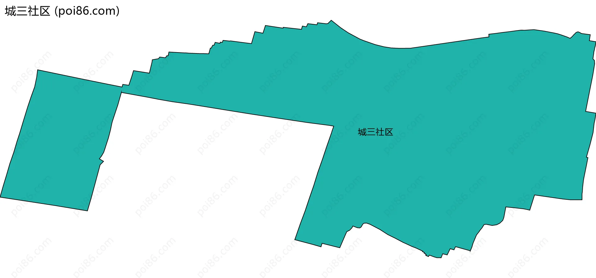 城三社区边界地图