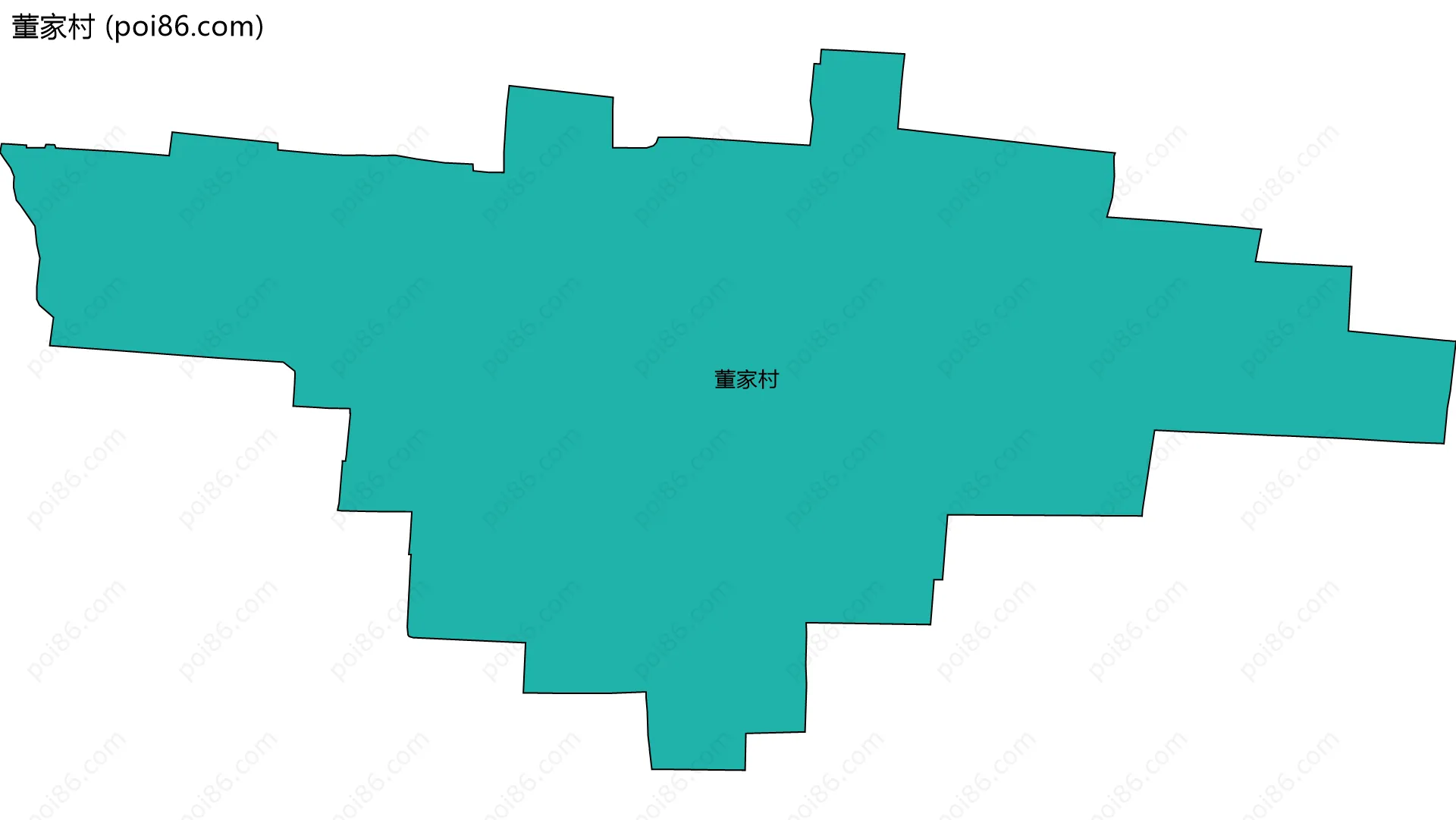 董家村边界地图
