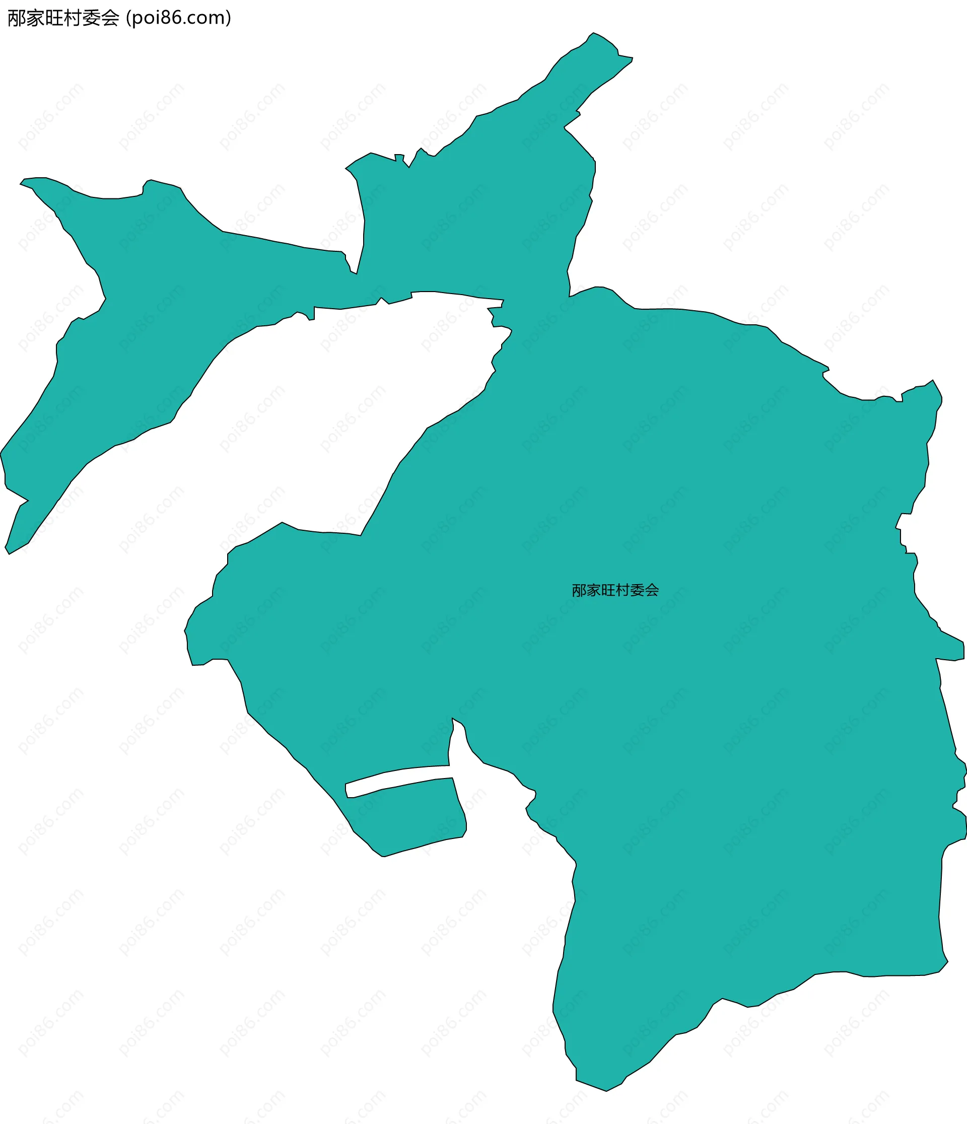 邴家旺村委会边界地图