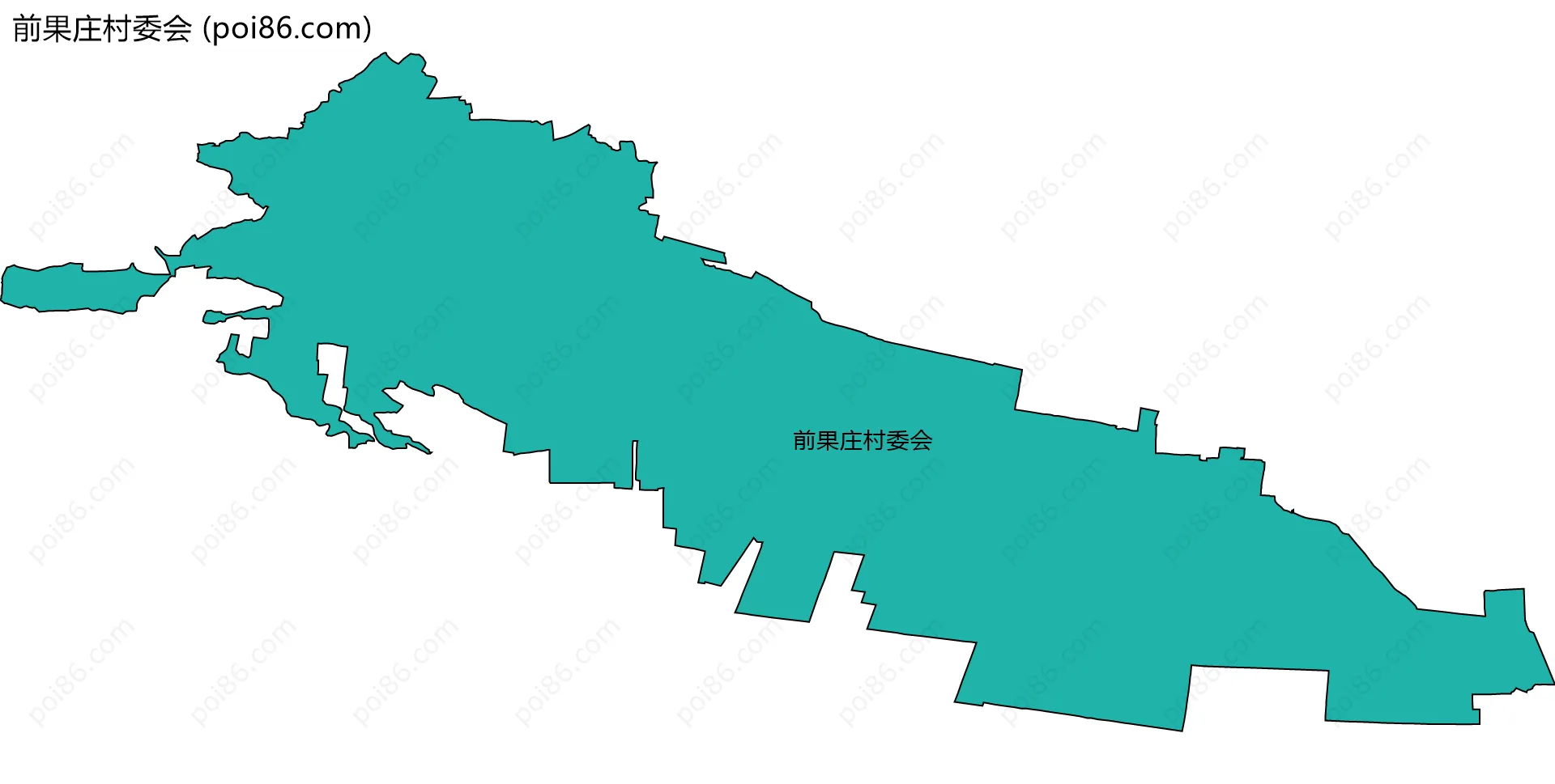 前果庄村委会边界地图