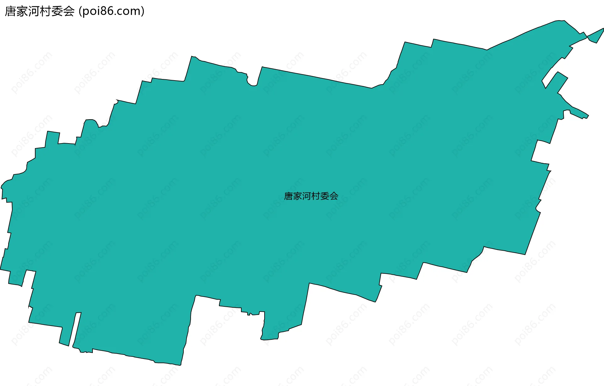 唐家河村委会边界地图