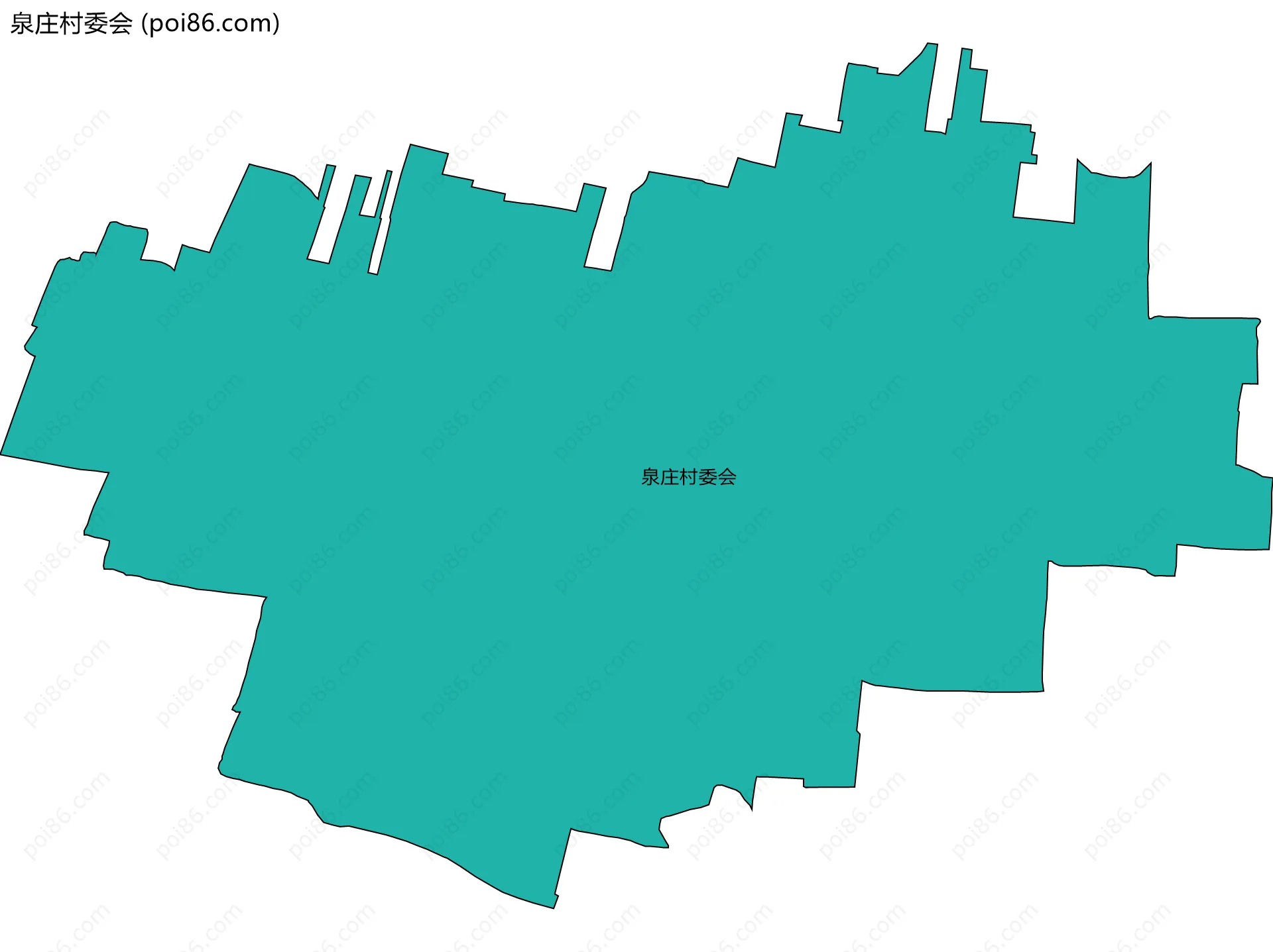 泉庄村委会边界地图