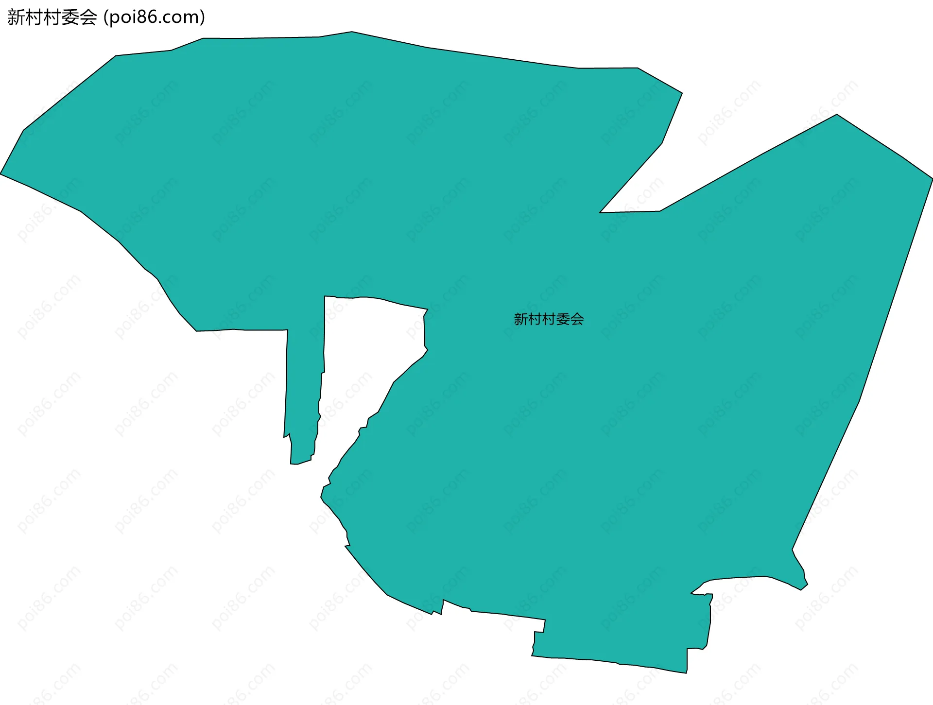 新村村委会边界地图