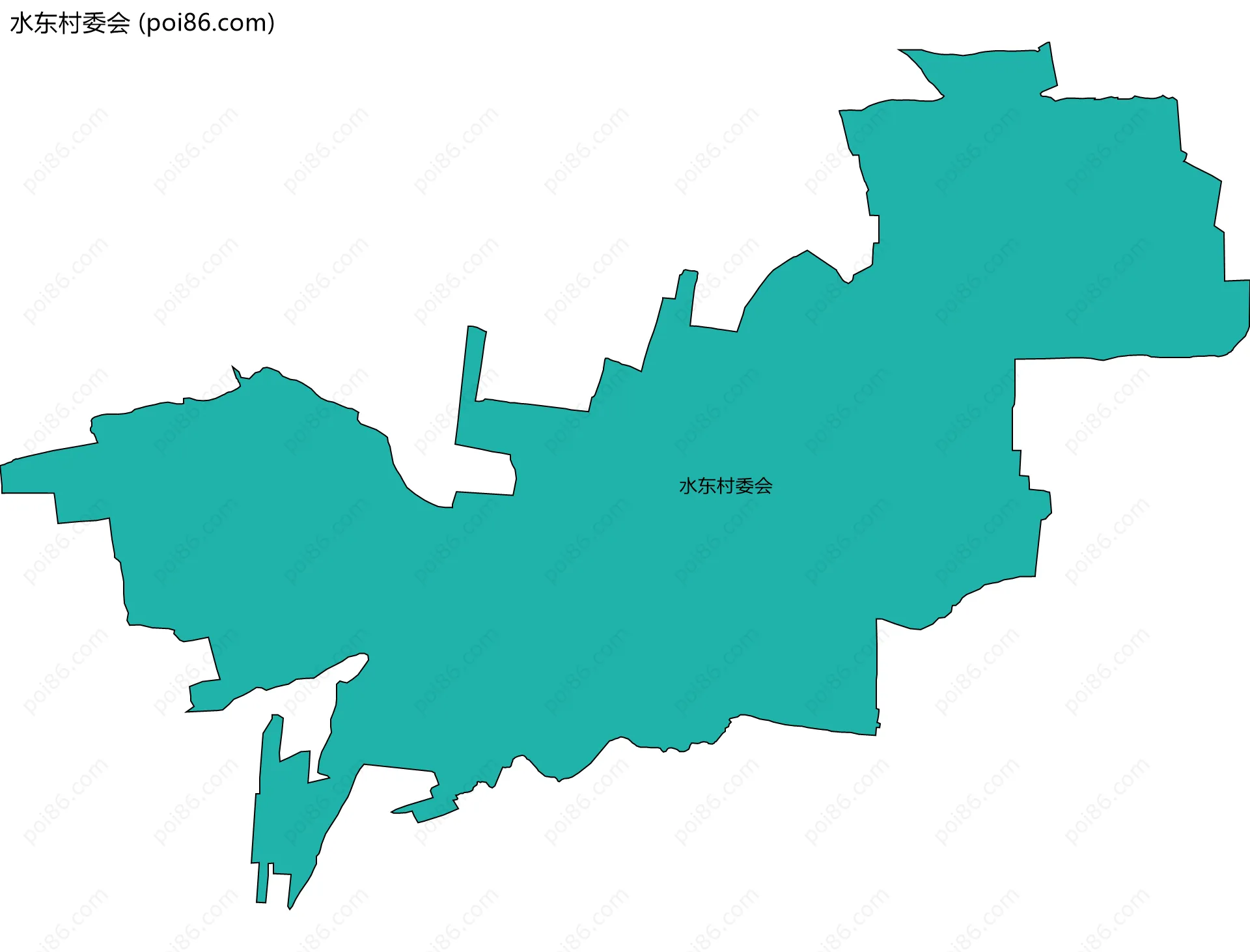 水东村委会边界地图