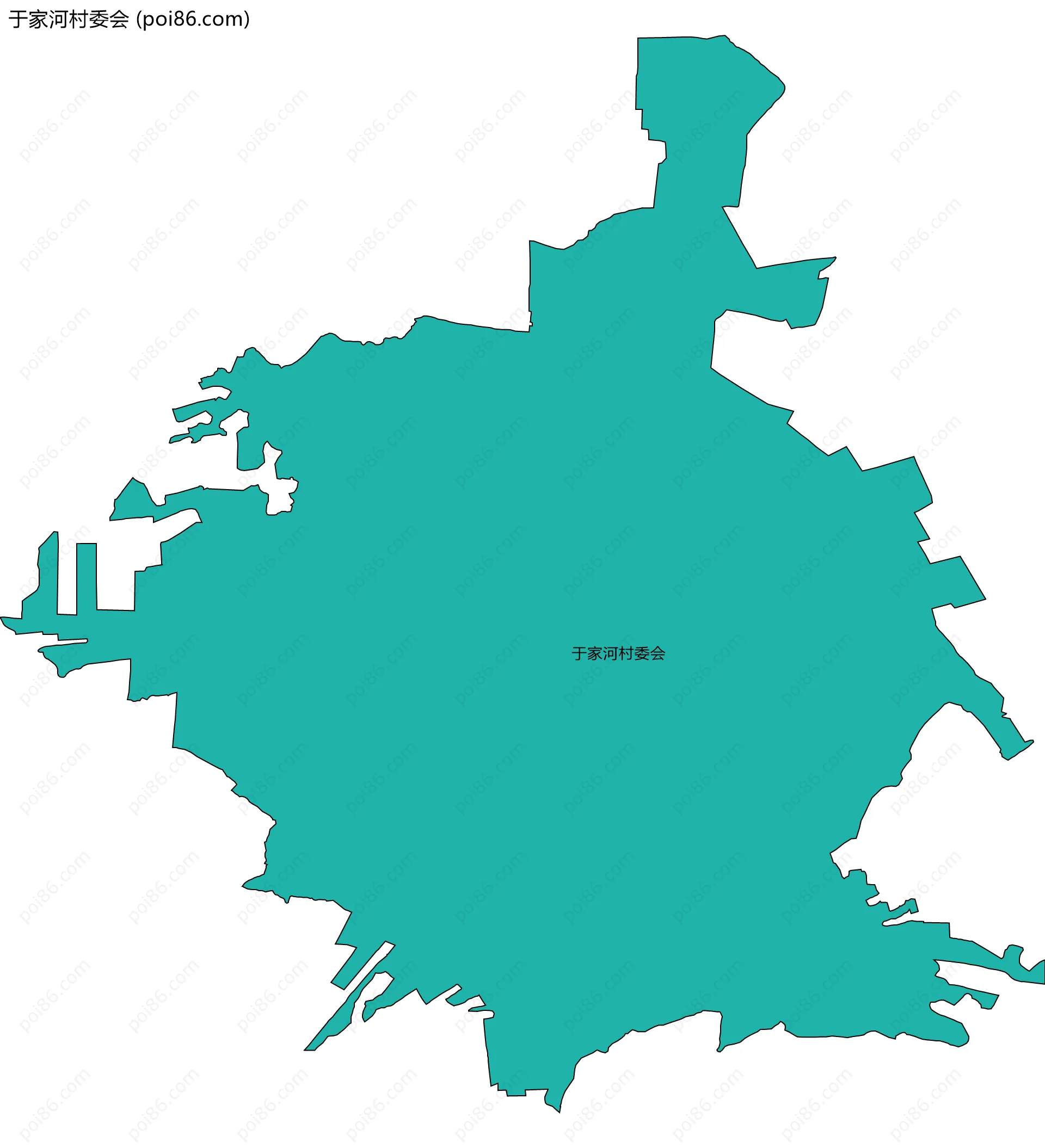 于家河村委会边界地图