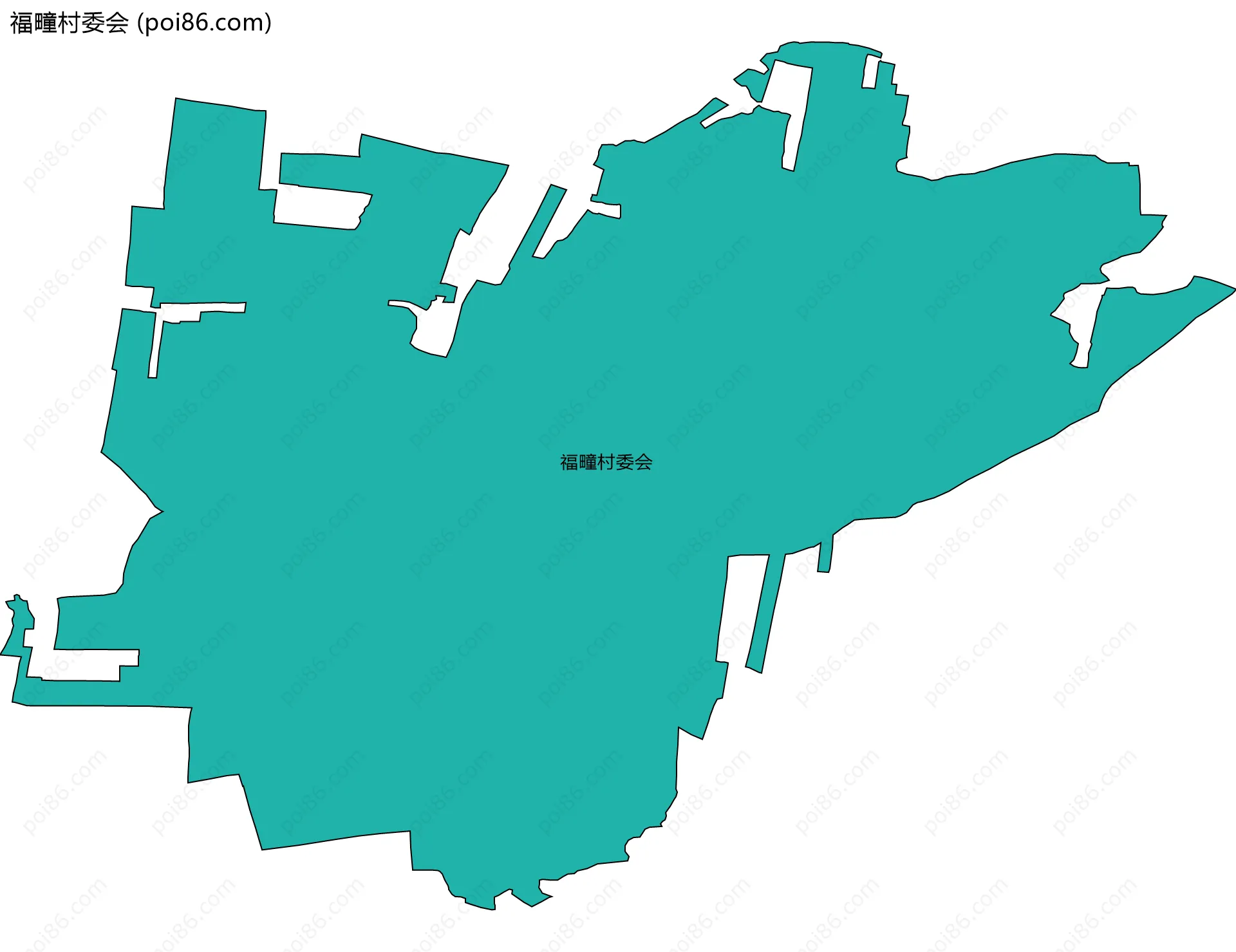 福疃村委会边界地图