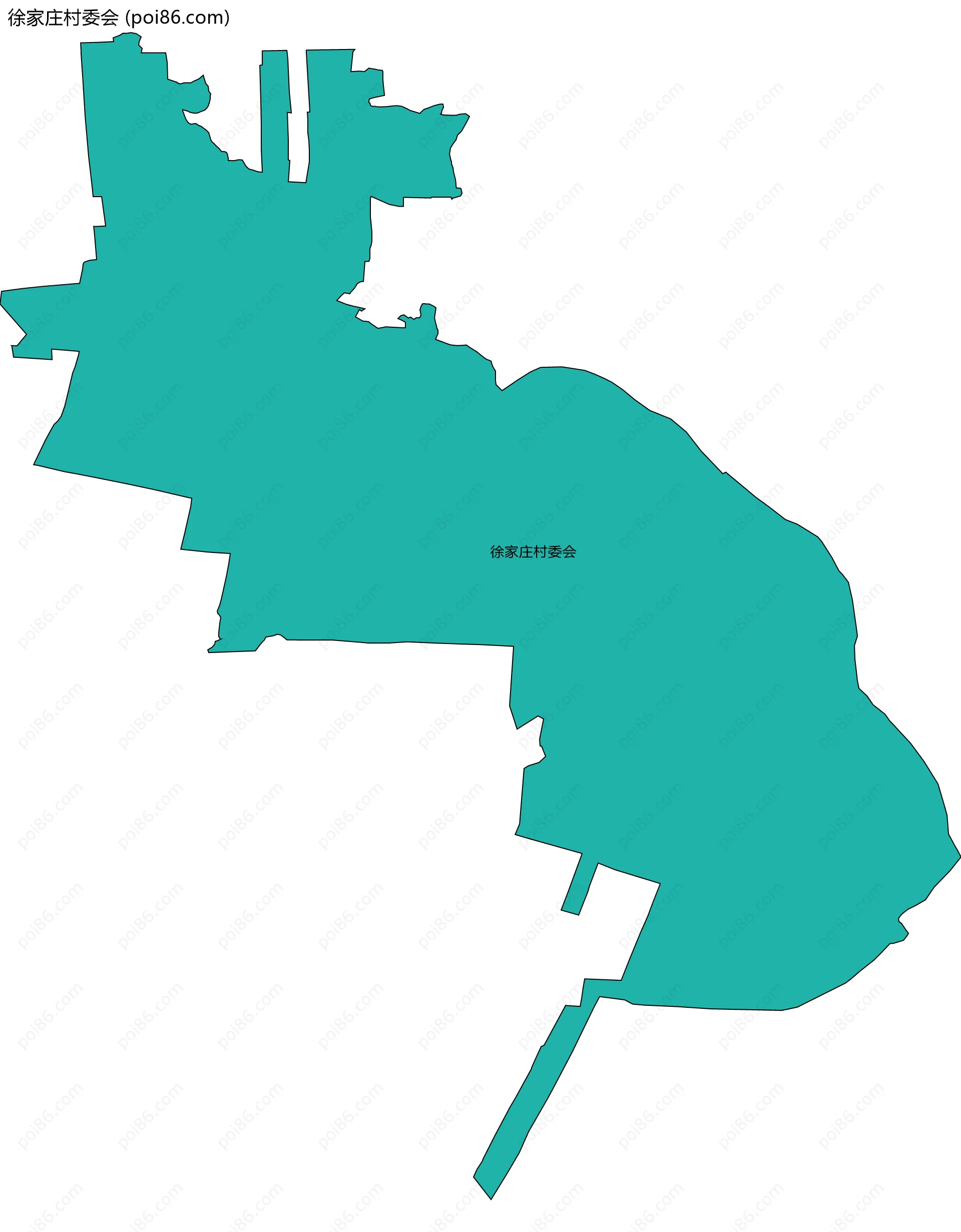 徐家庄村委会边界地图