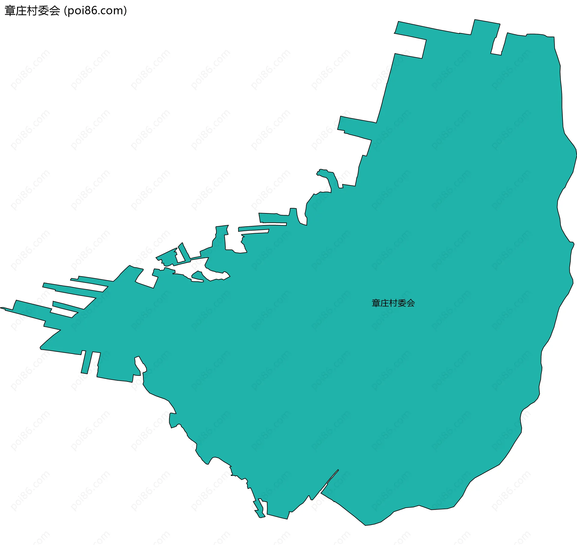 章庄村委会边界地图