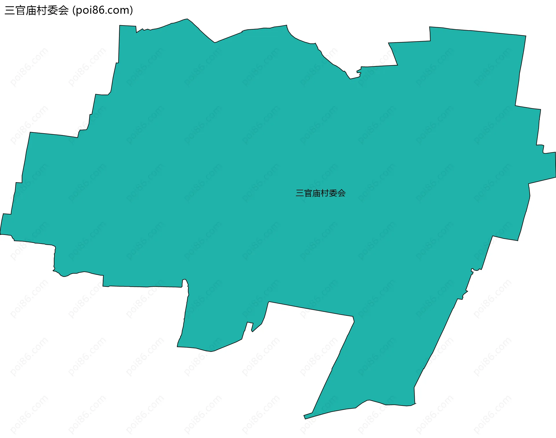 三官庙村委会边界地图