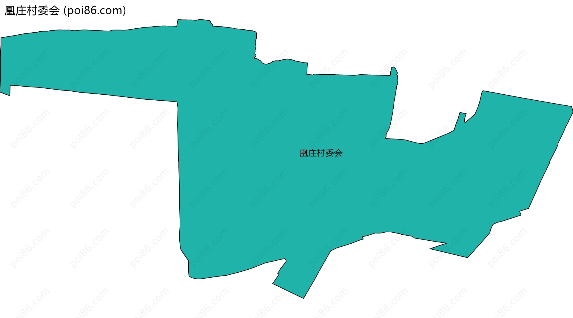 凰庄村委会边界地图