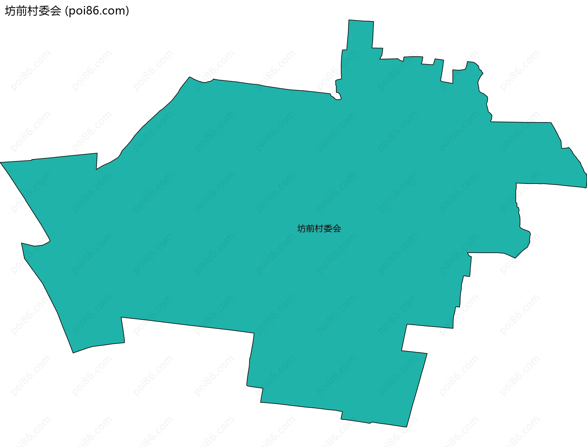 坊前村委会边界地图