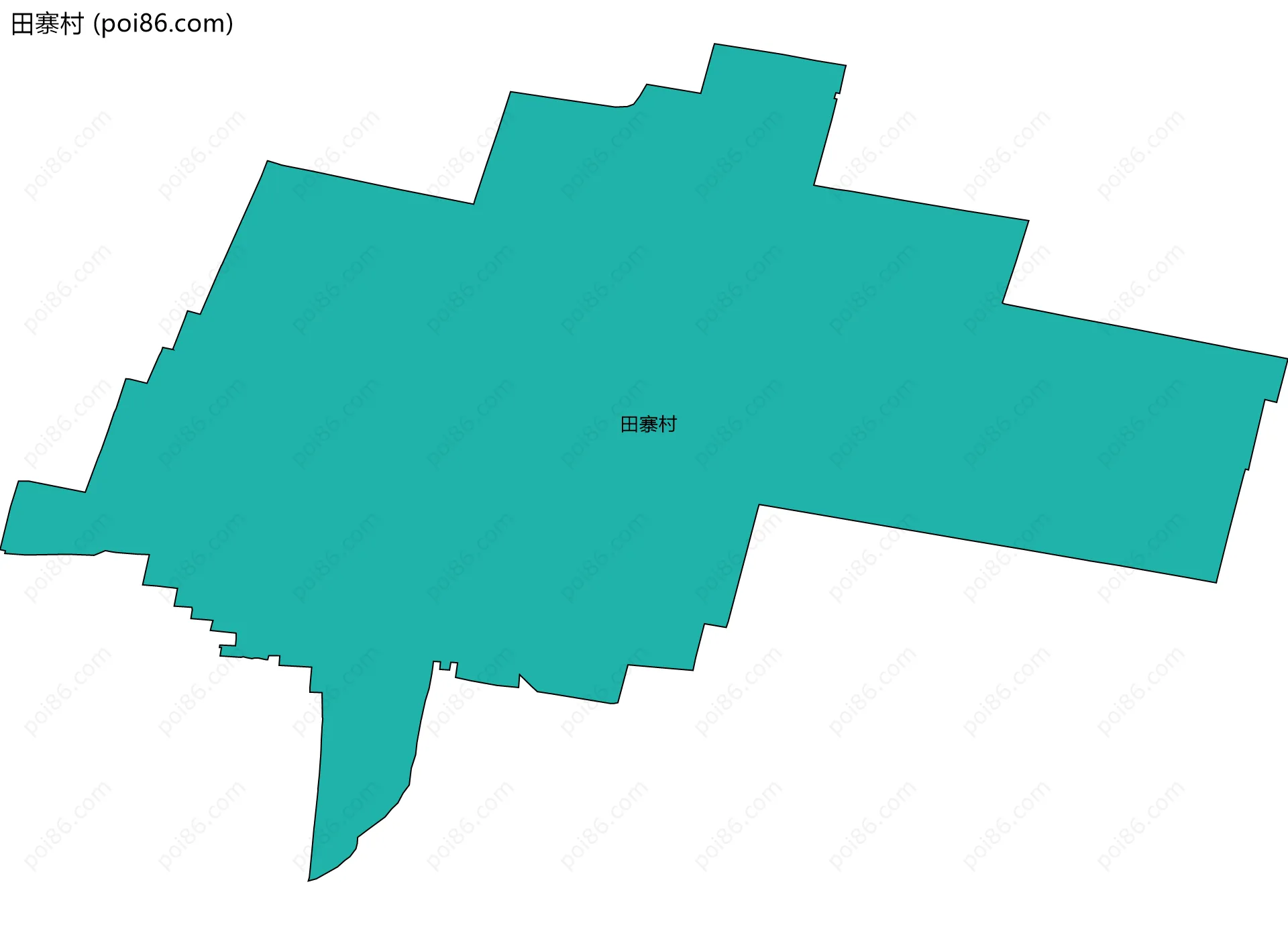 田寨村边界地图
