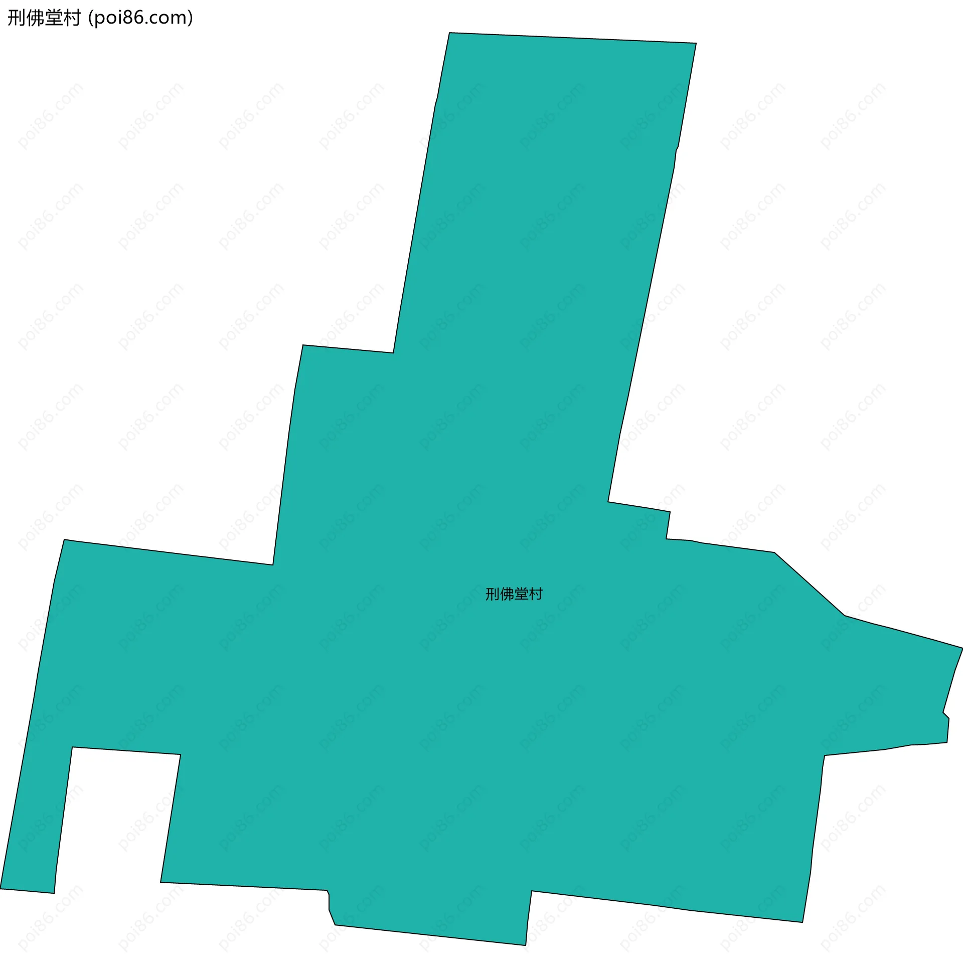 刑佛堂村边界地图