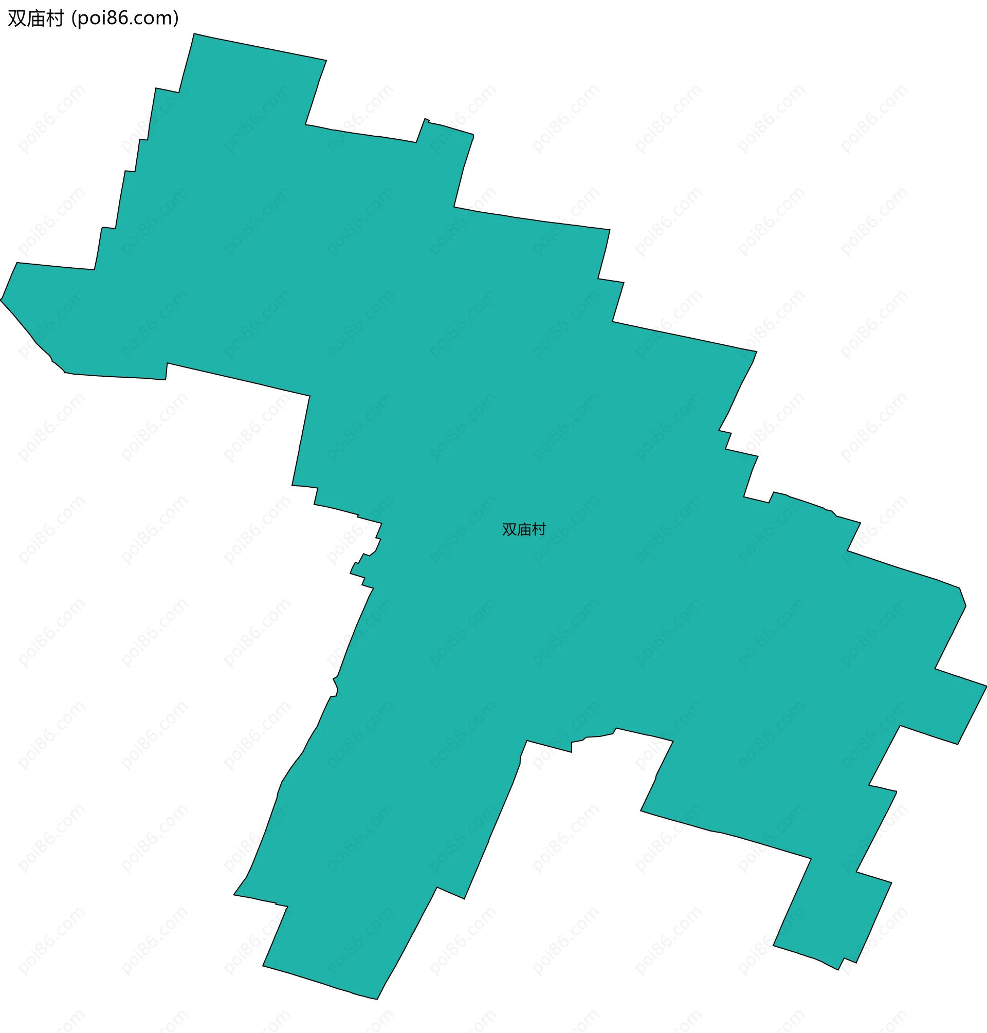双庙村边界地图