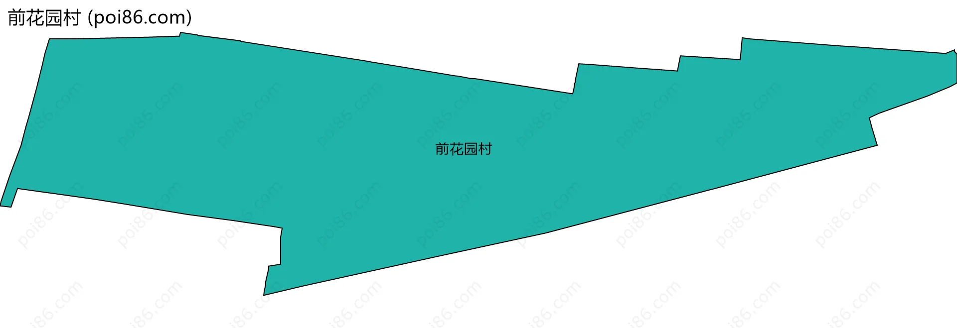 前花园村边界地图