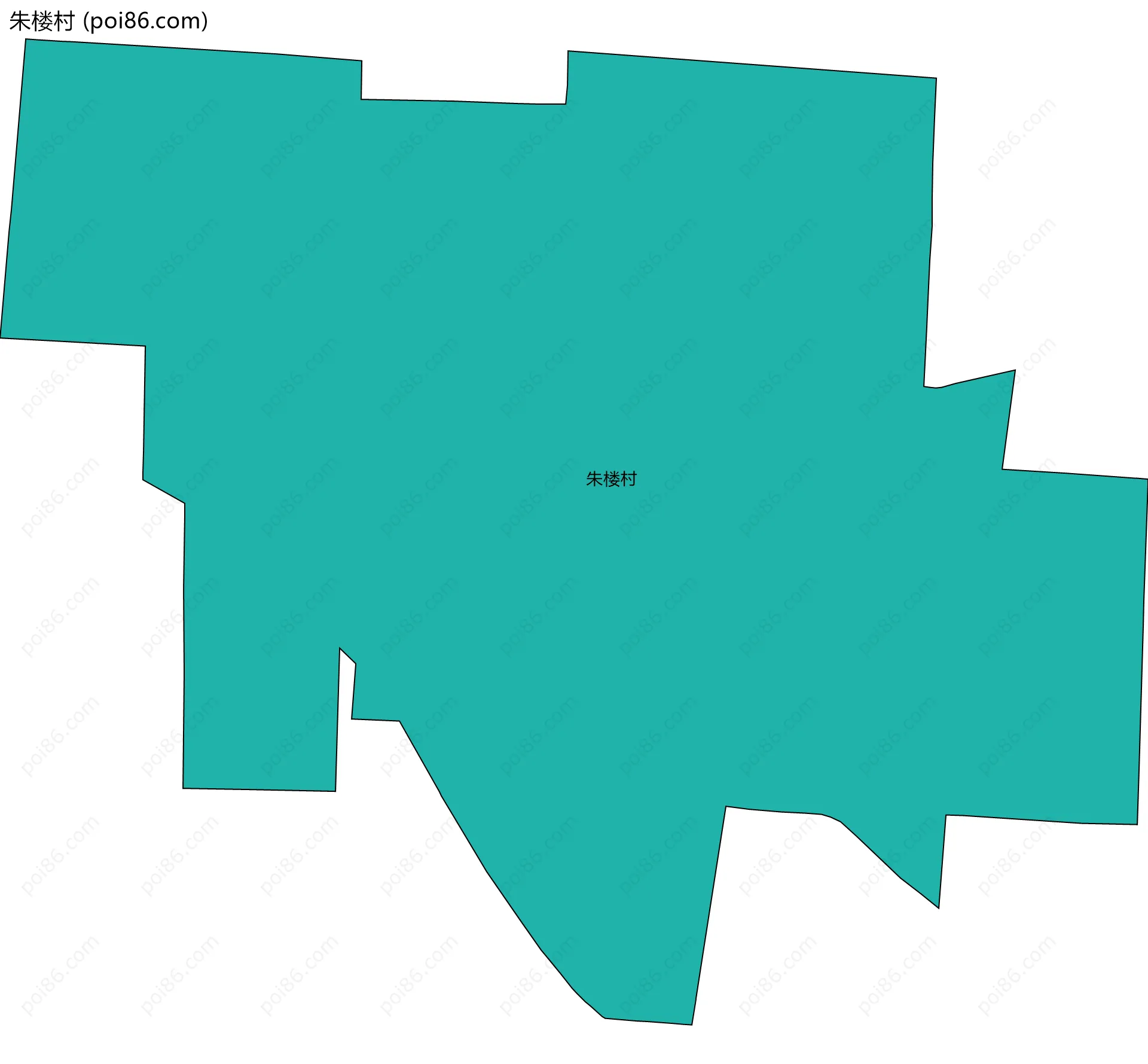 朱楼村边界地图