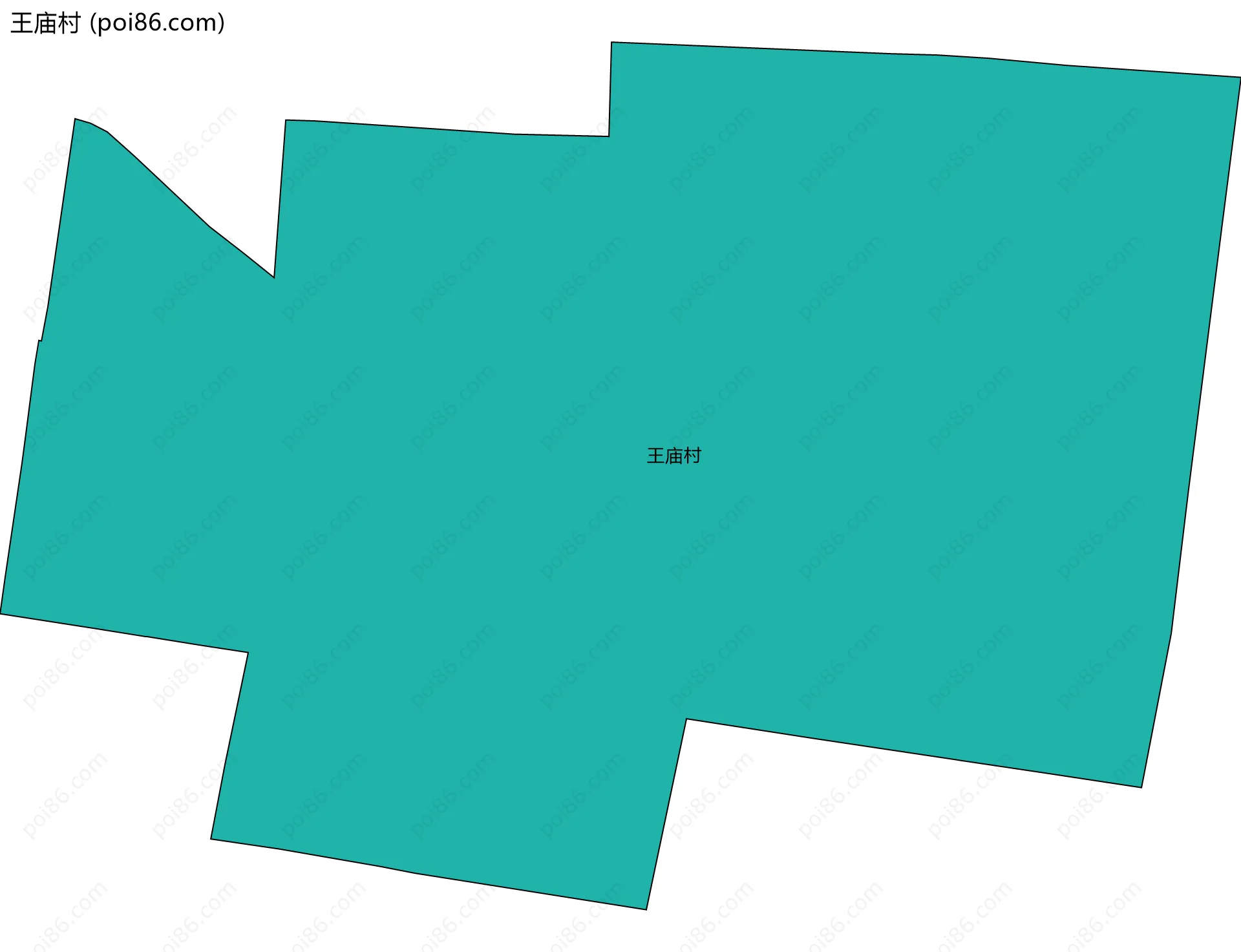 王庙村边界地图