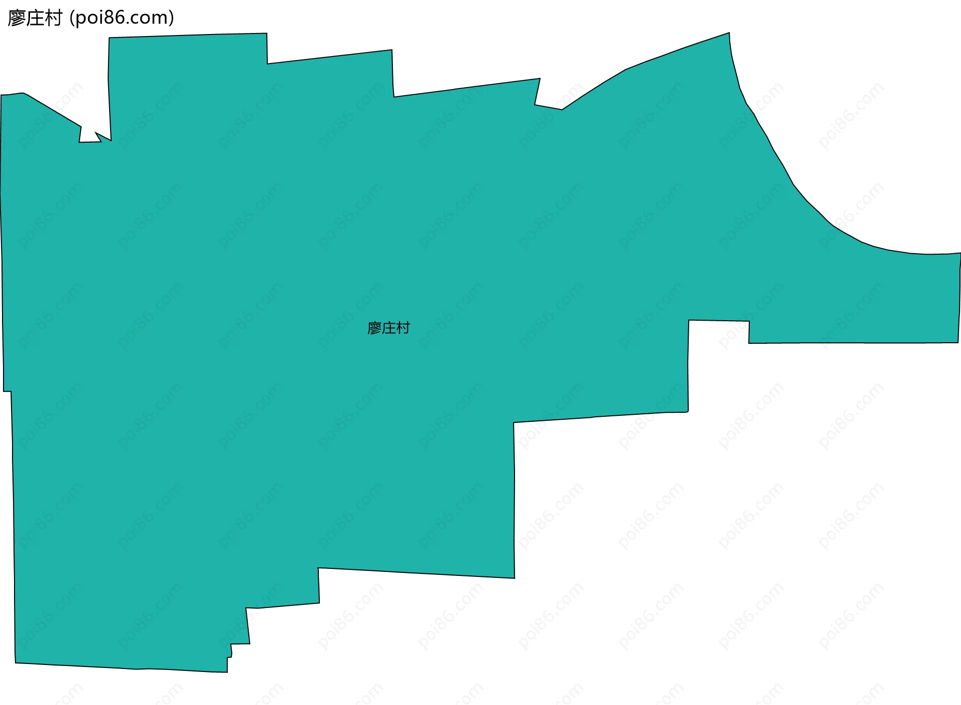 廖庄村边界地图
