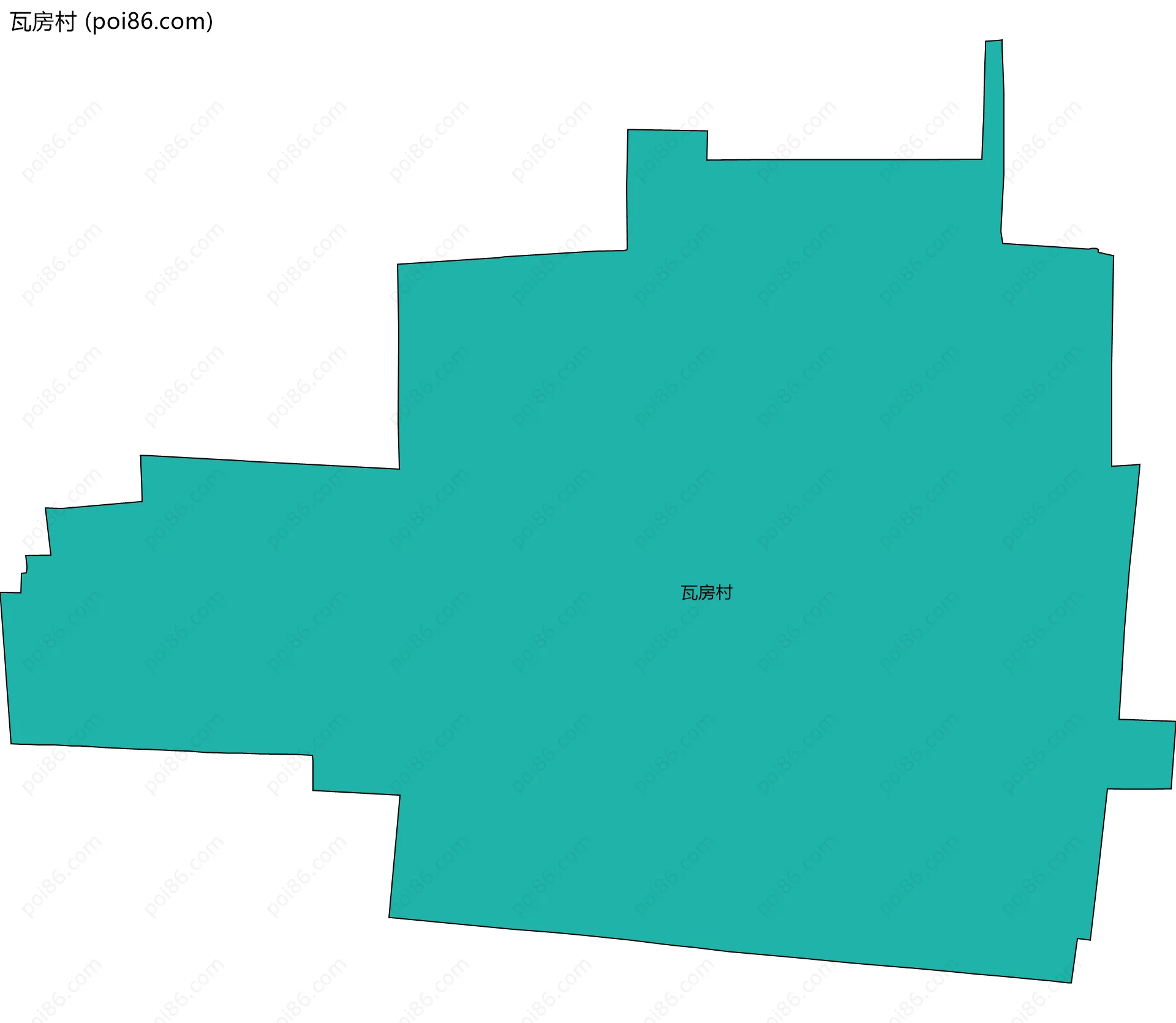 瓦房村边界地图