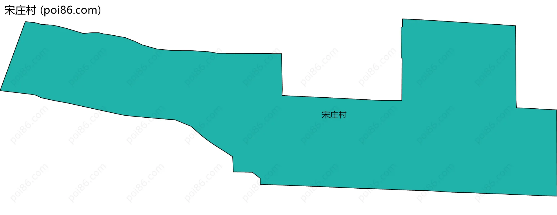 宋庄村边界地图