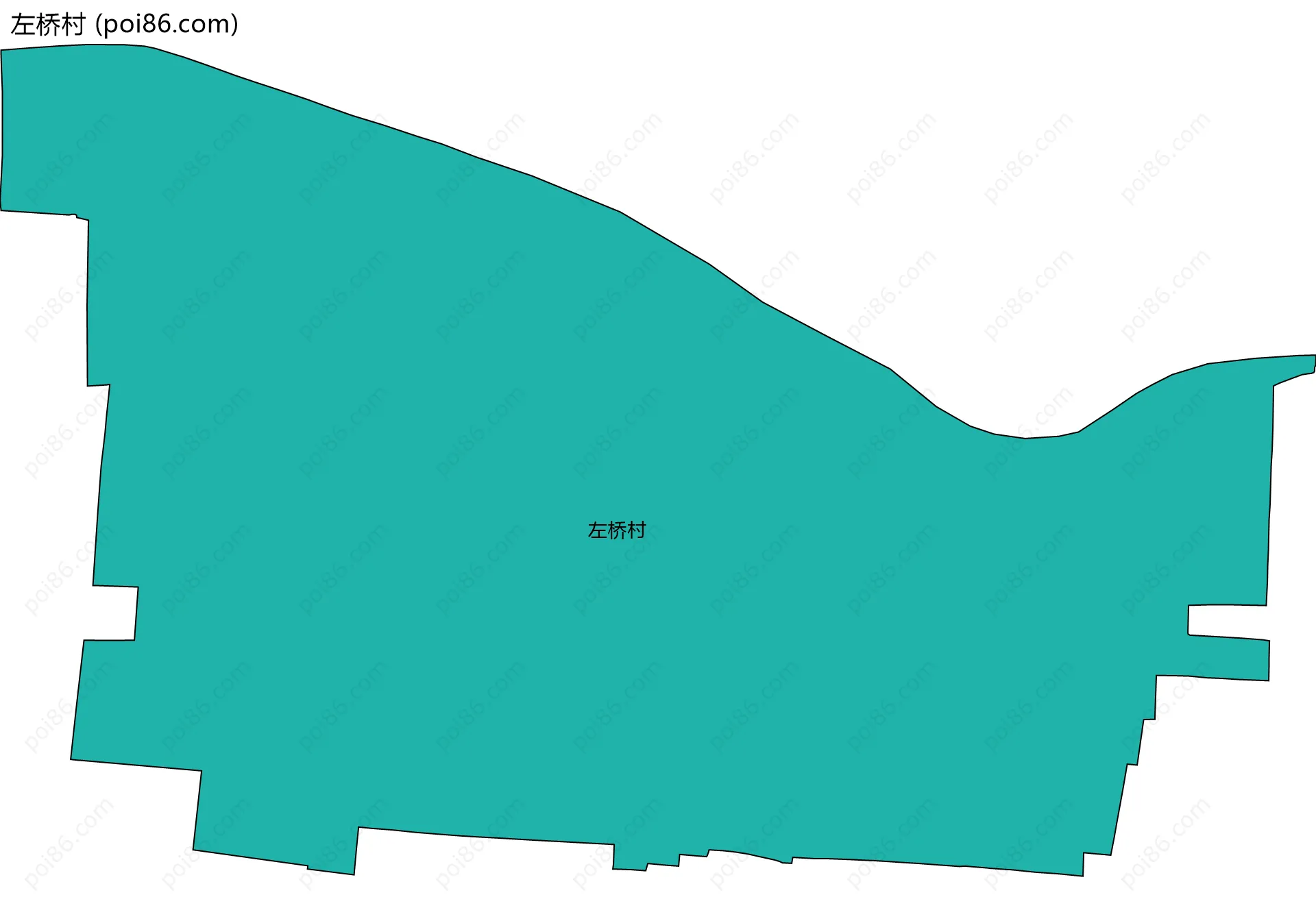 左桥村边界地图