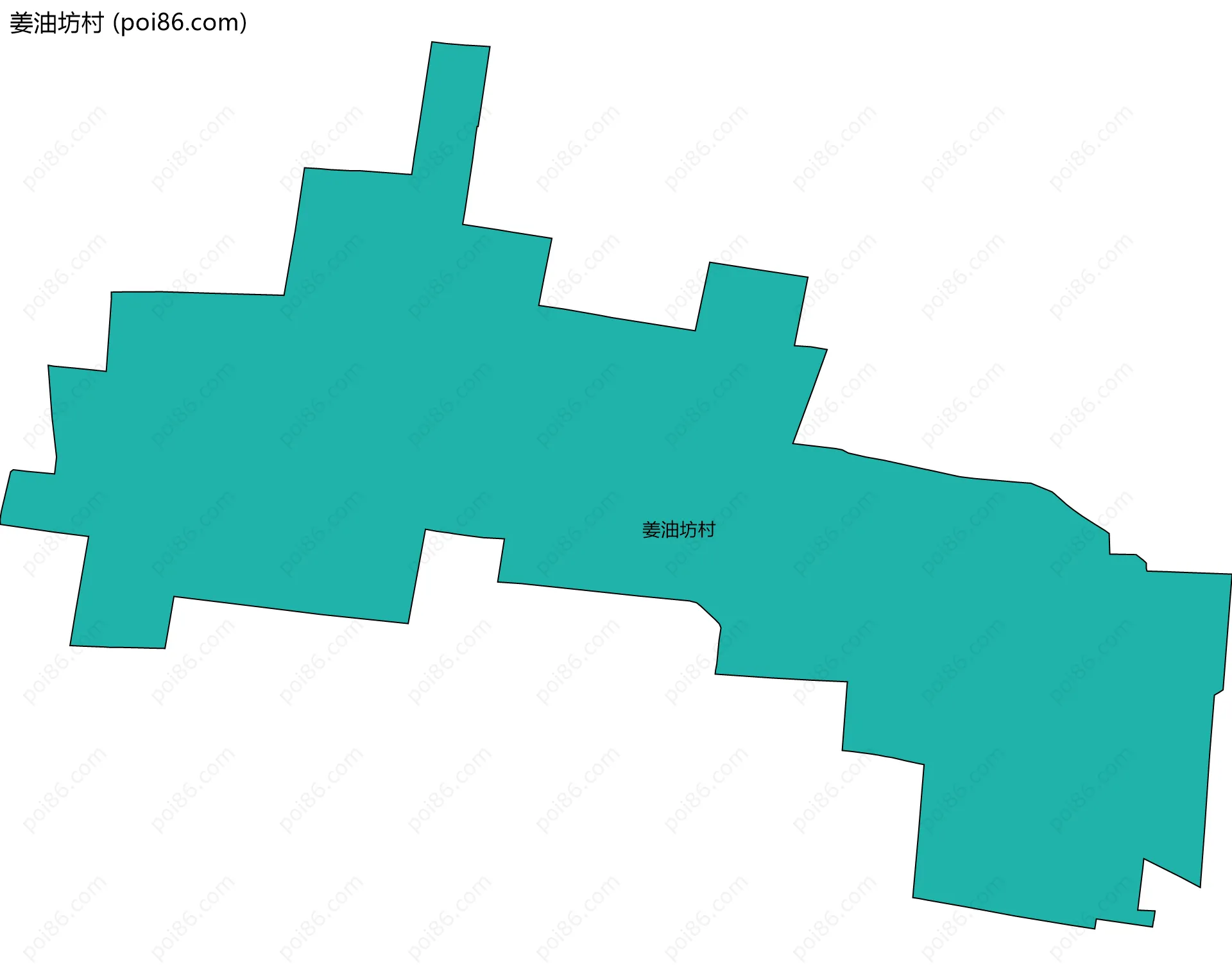 姜油坊村边界地图