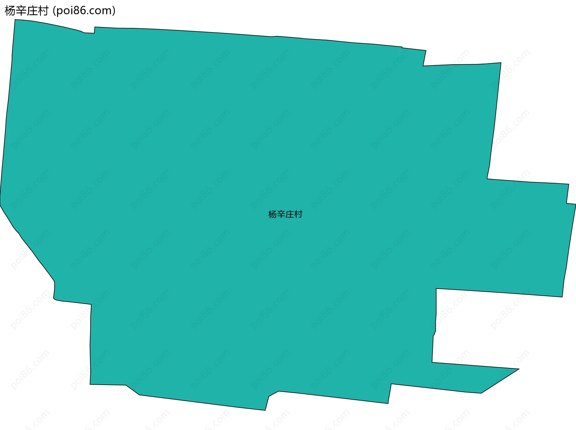 杨辛庄村边界地图