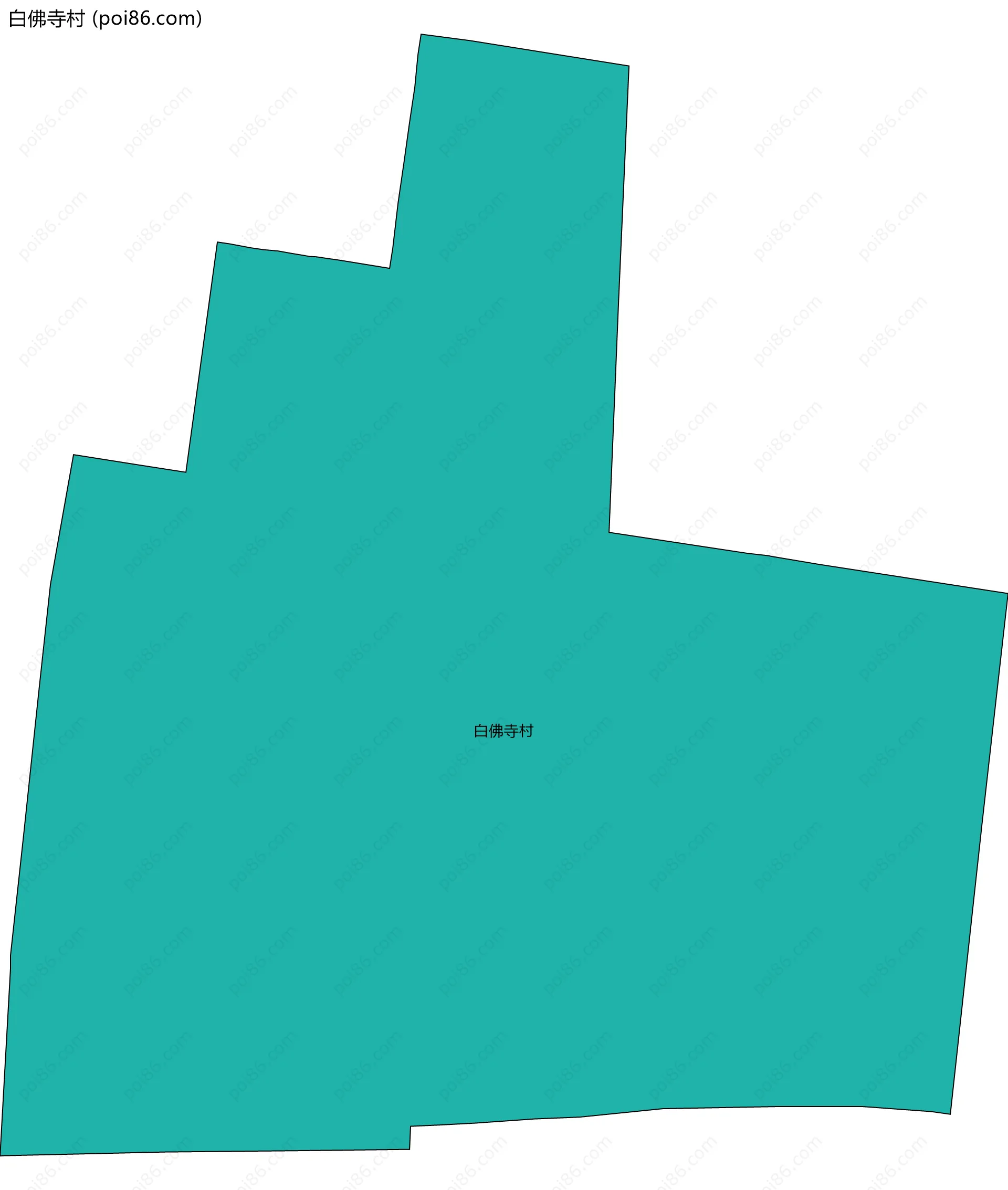 白佛寺村边界地图