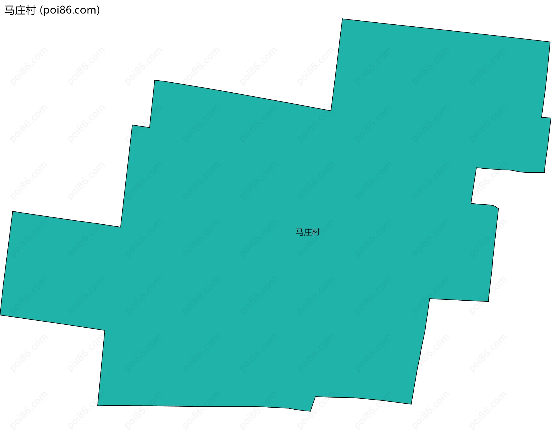 马庄村边界地图