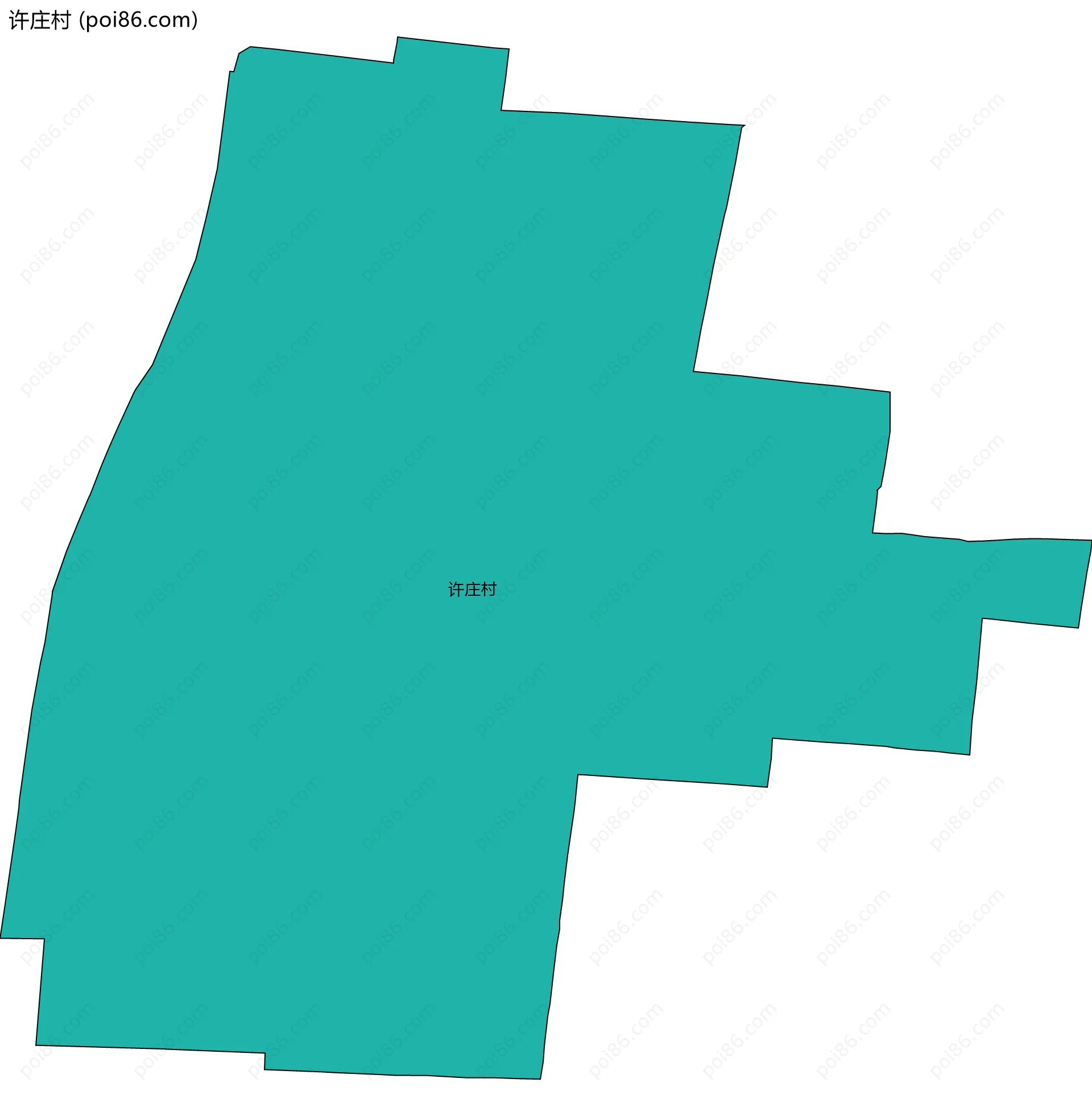 许庄村边界地图
