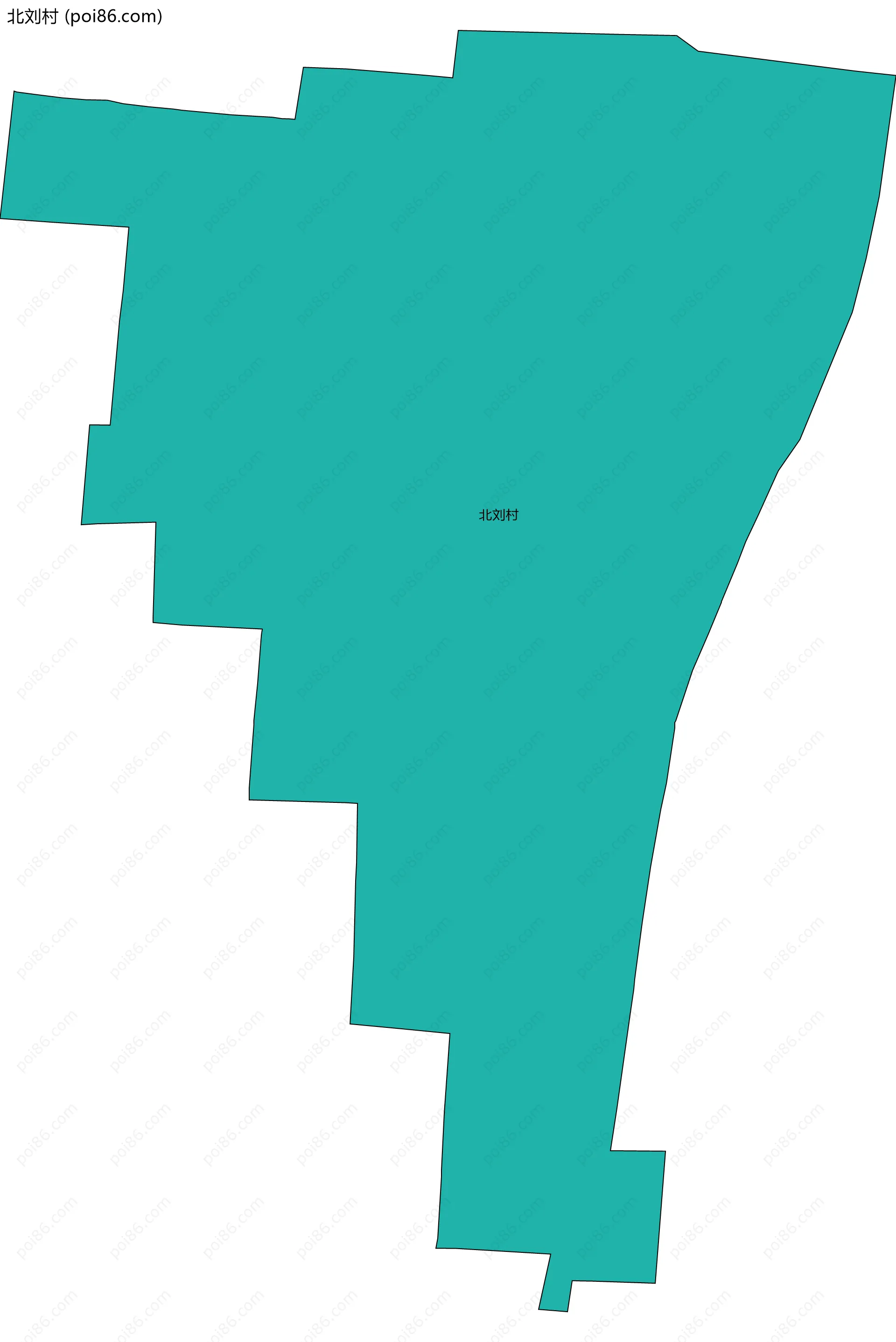 北刘村边界地图