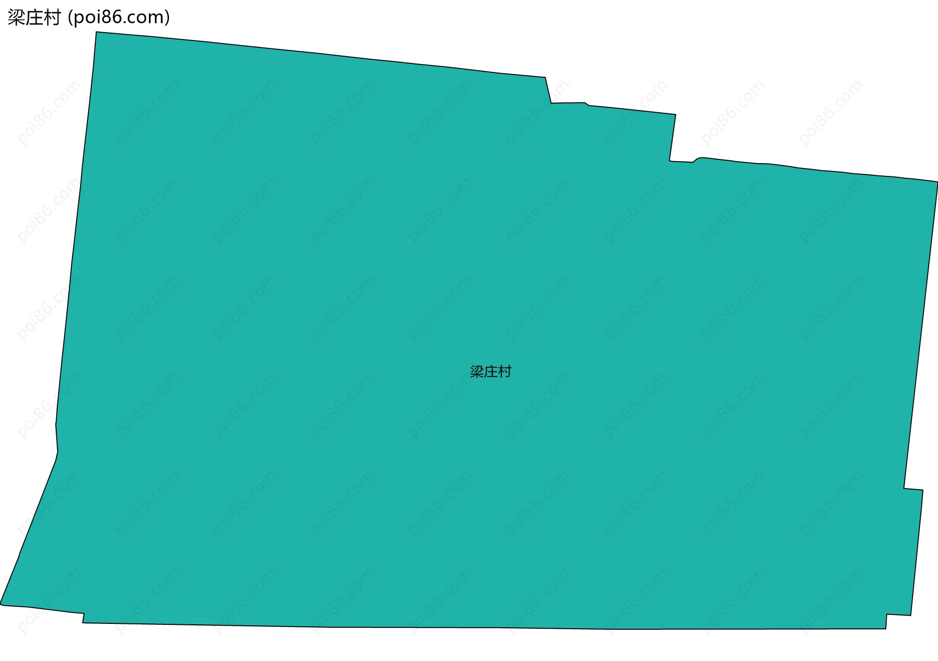 梁庄村边界地图