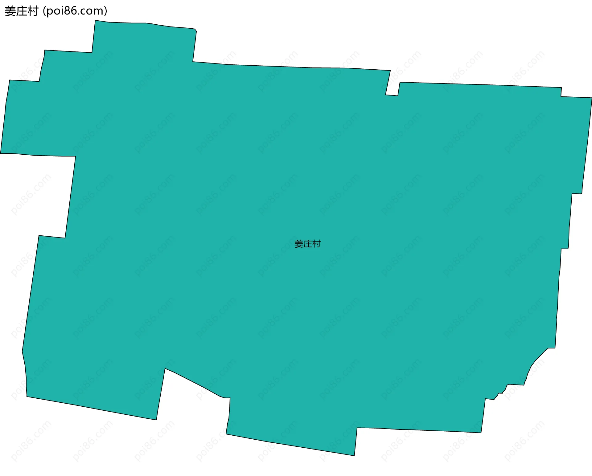 姜庄村边界地图