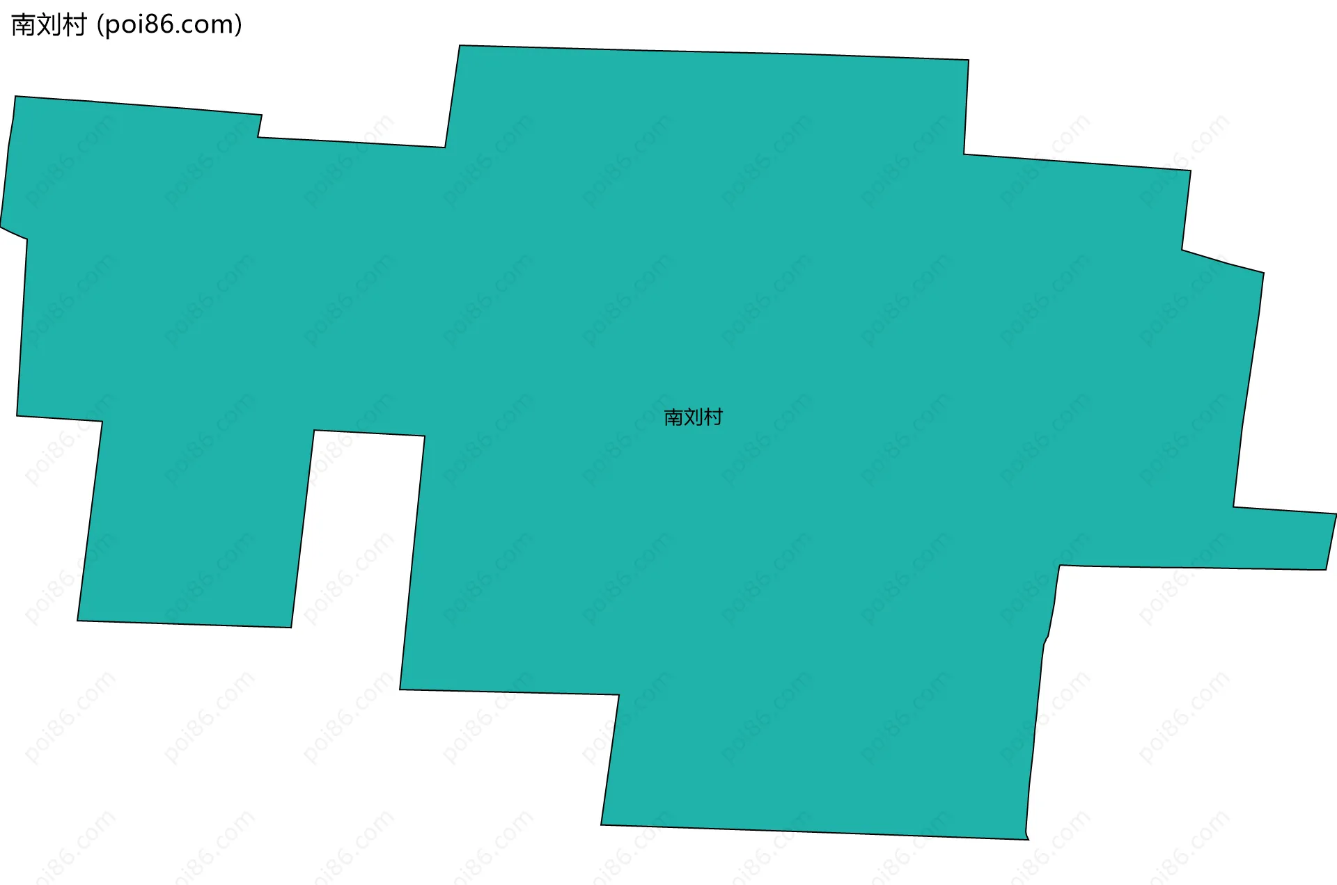 南刘村边界地图