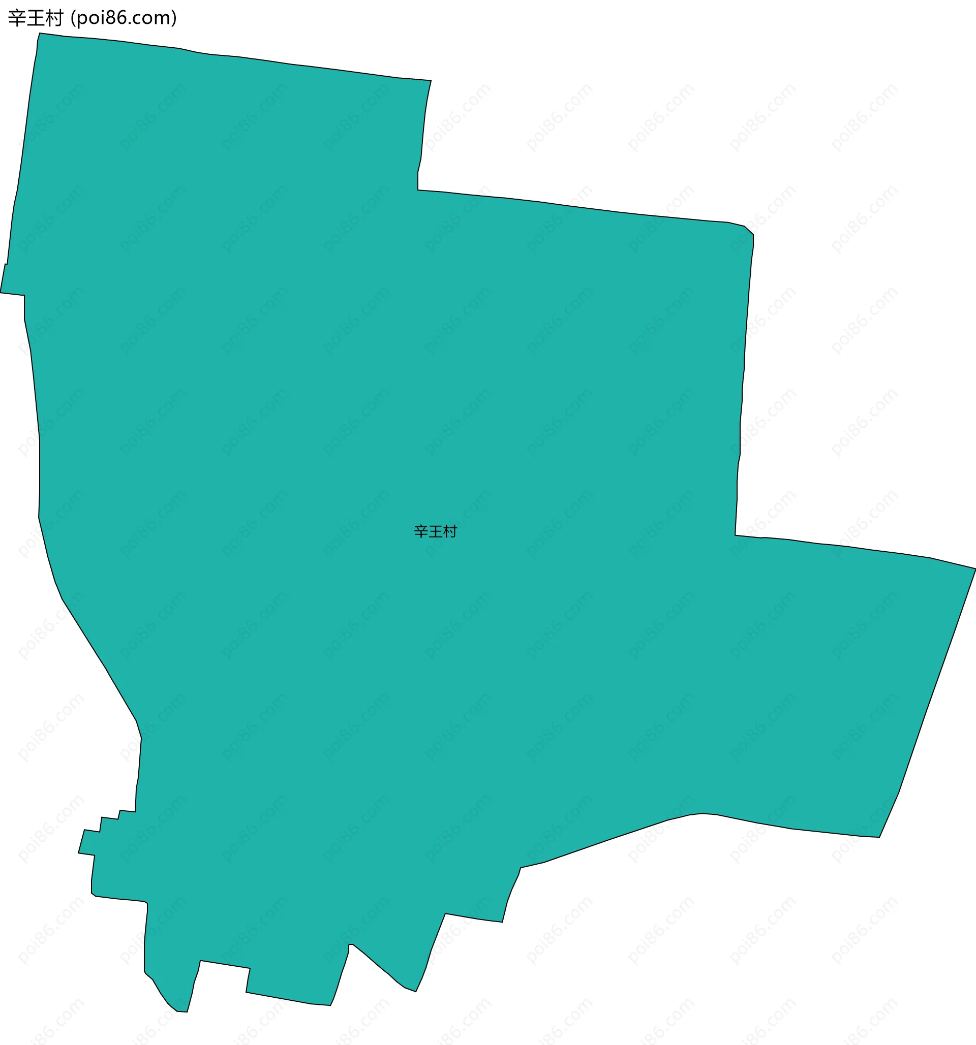 辛王村边界地图