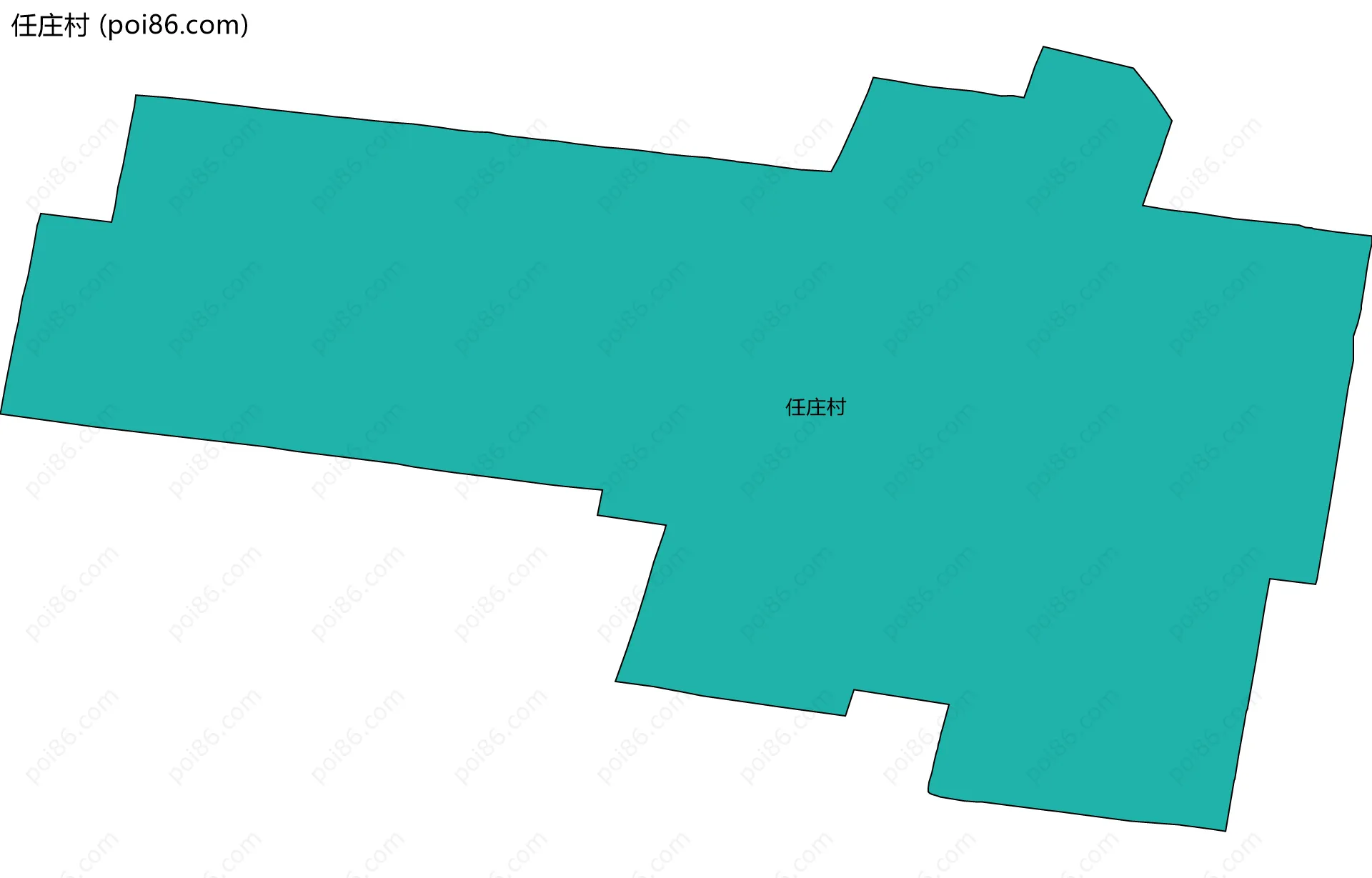 任庄村边界地图