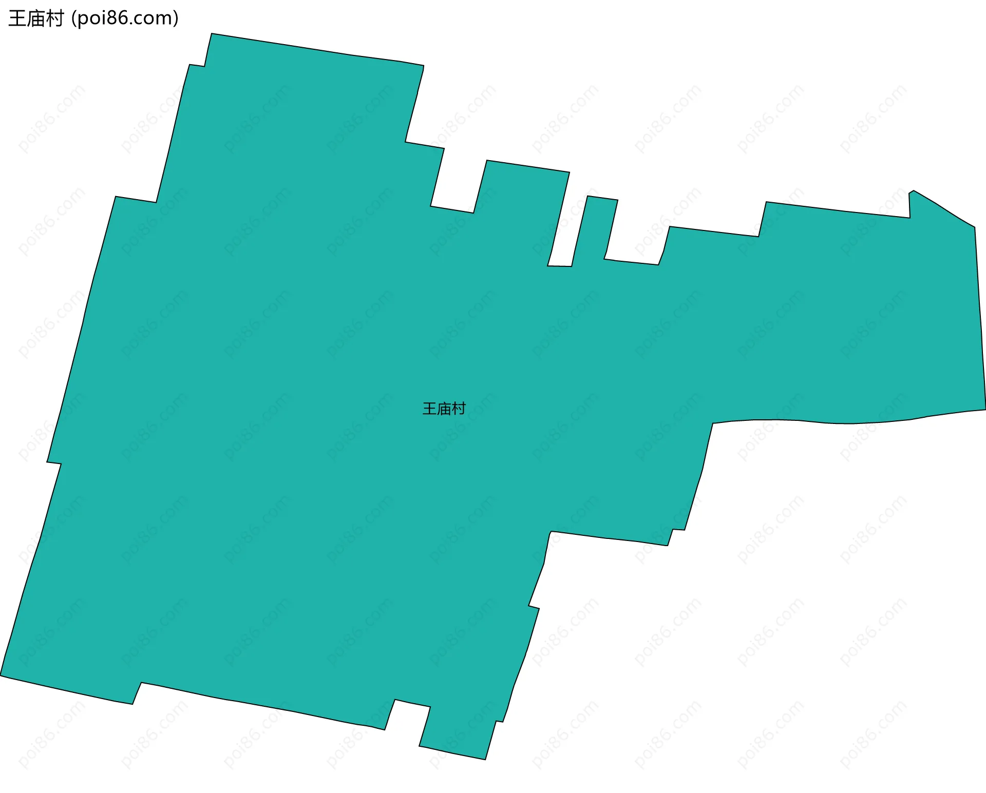 王庙村边界地图