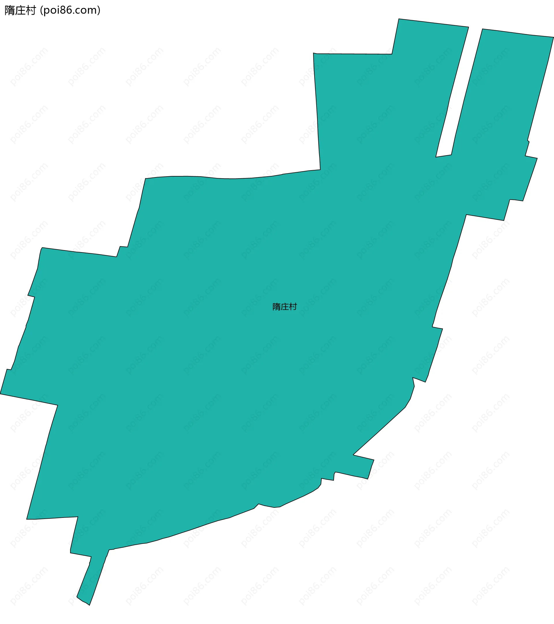隋庄村边界地图