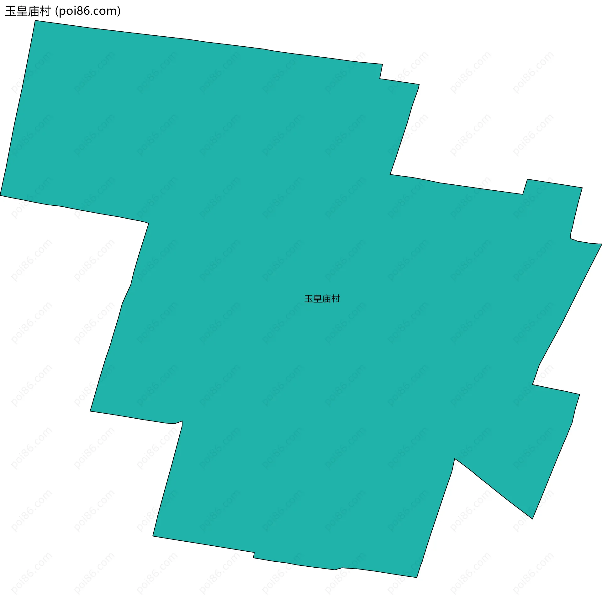 玉皇庙村边界地图
