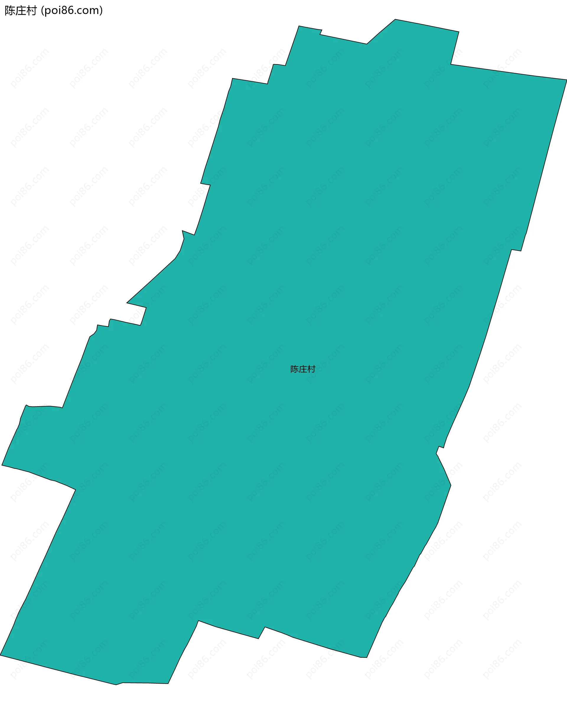 陈庄村边界地图