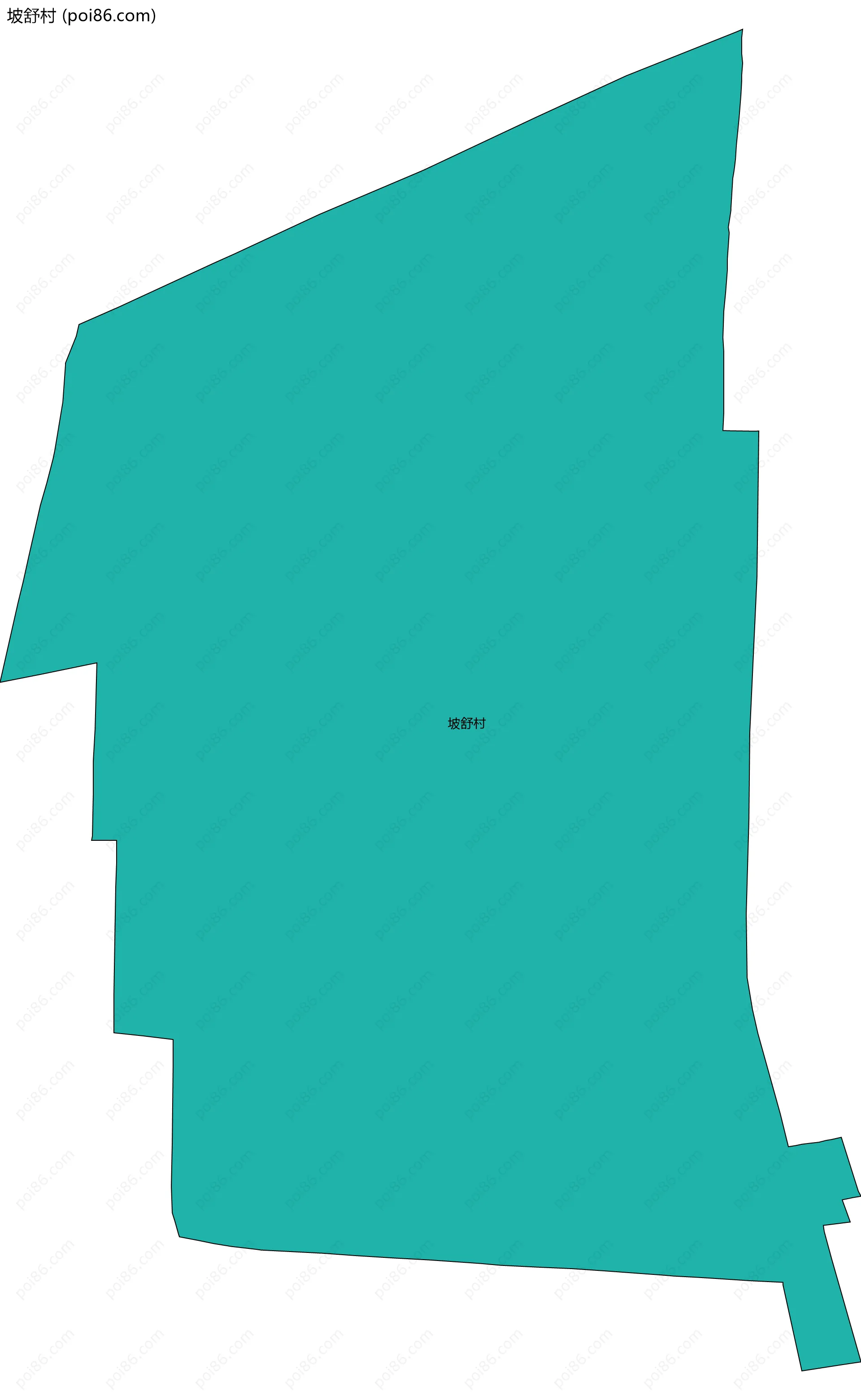 坡舒村边界地图