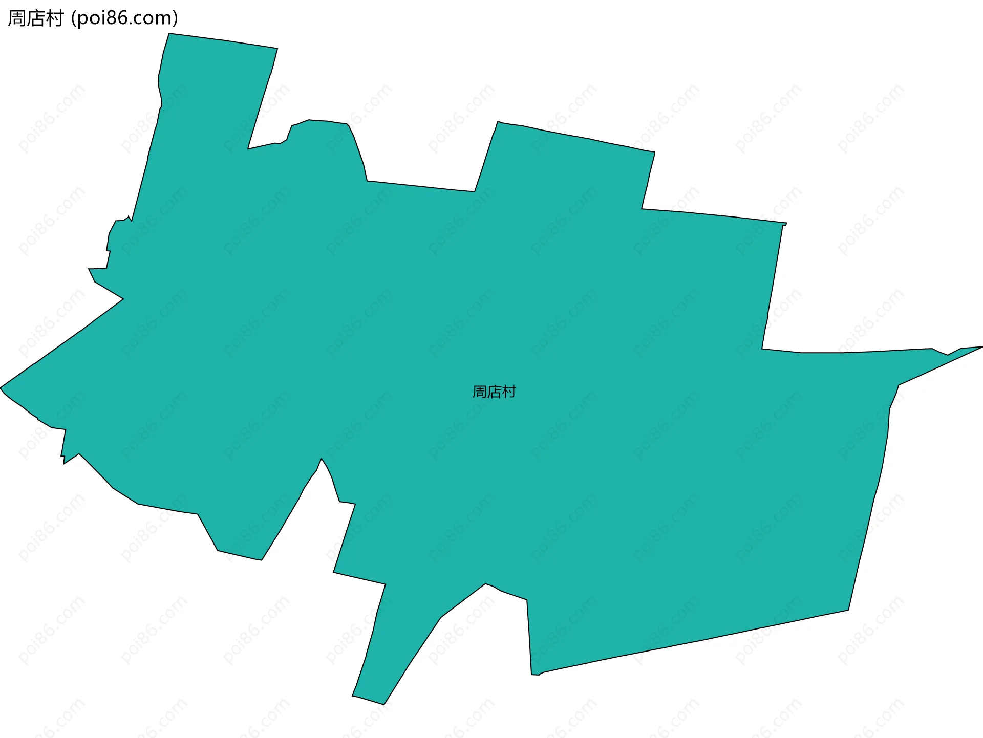 周店村边界地图