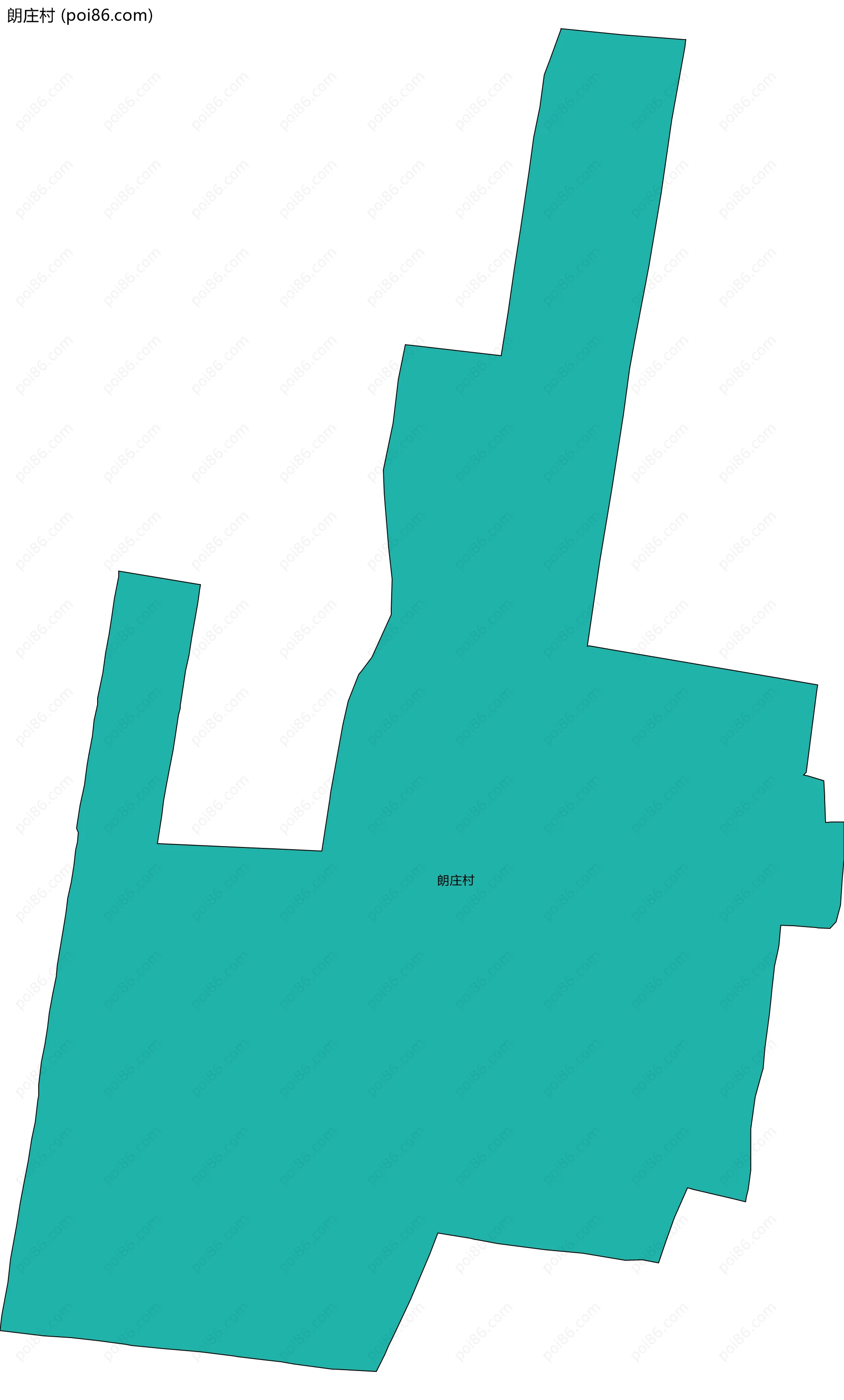 朗庄村边界地图