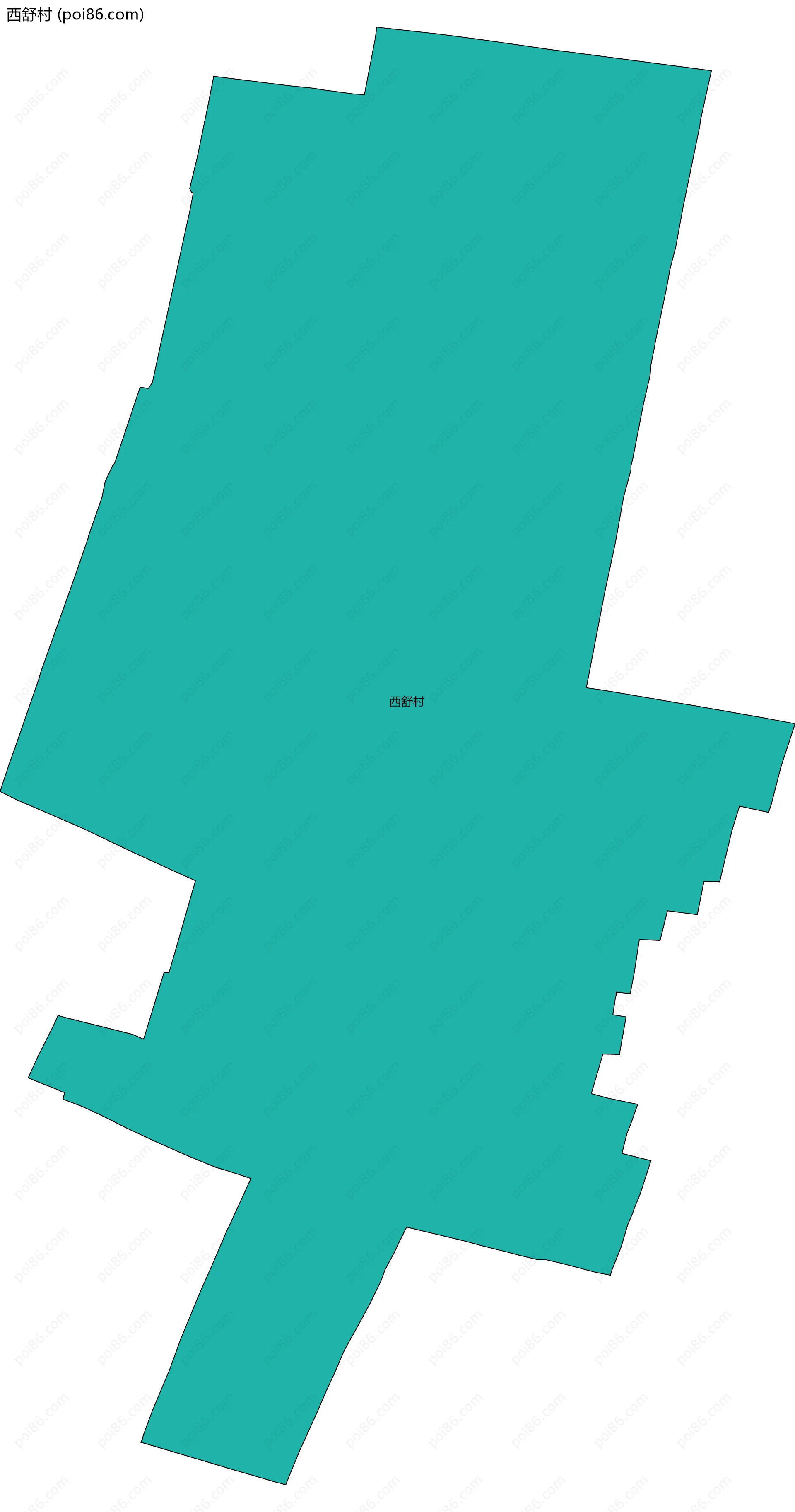 西舒村边界地图