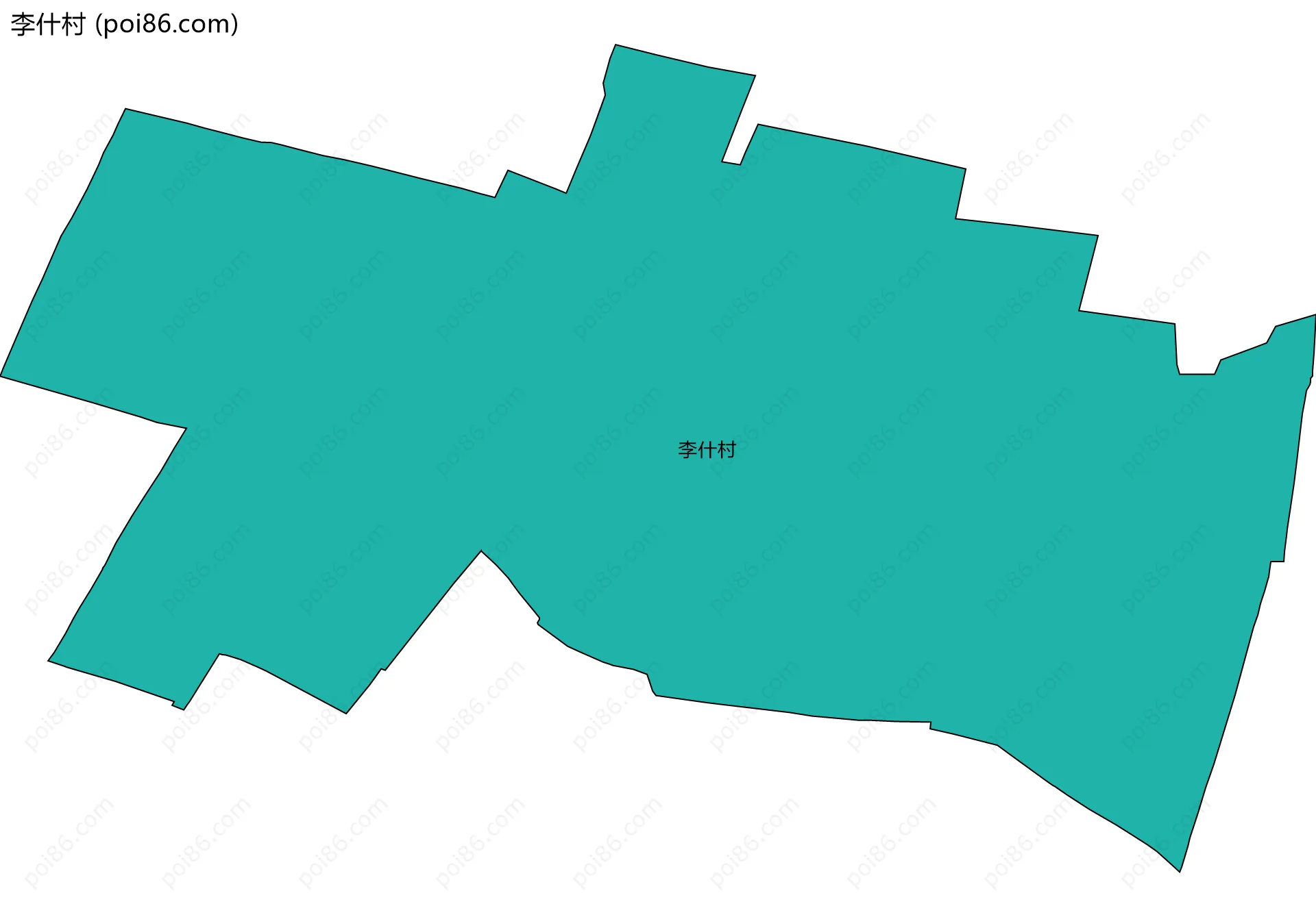李什村边界地图