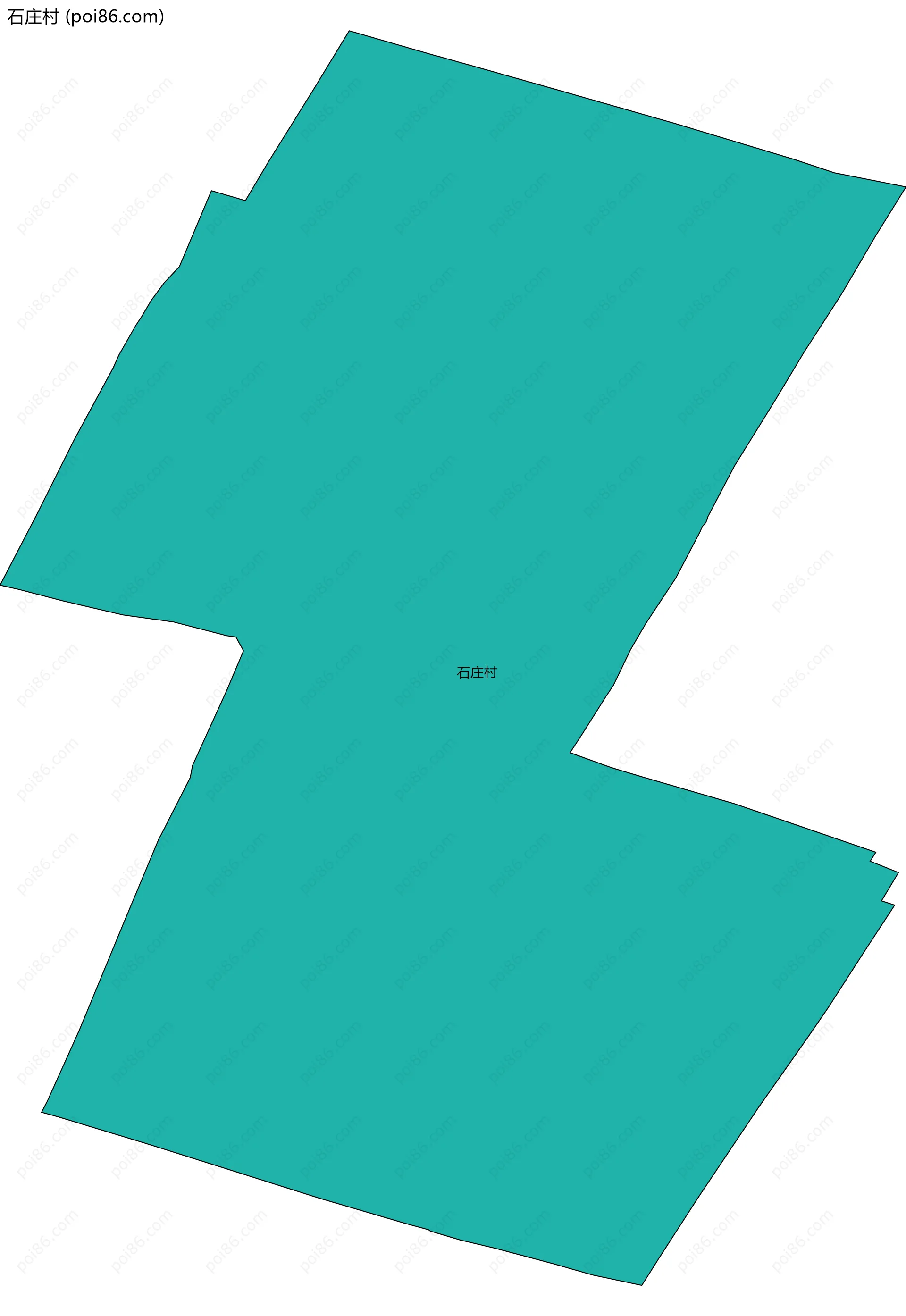 石庄村边界地图